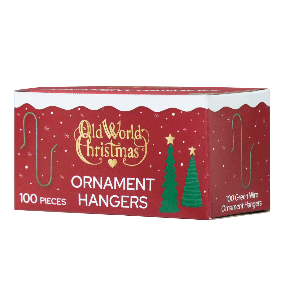 100 Green Ornament Hangers