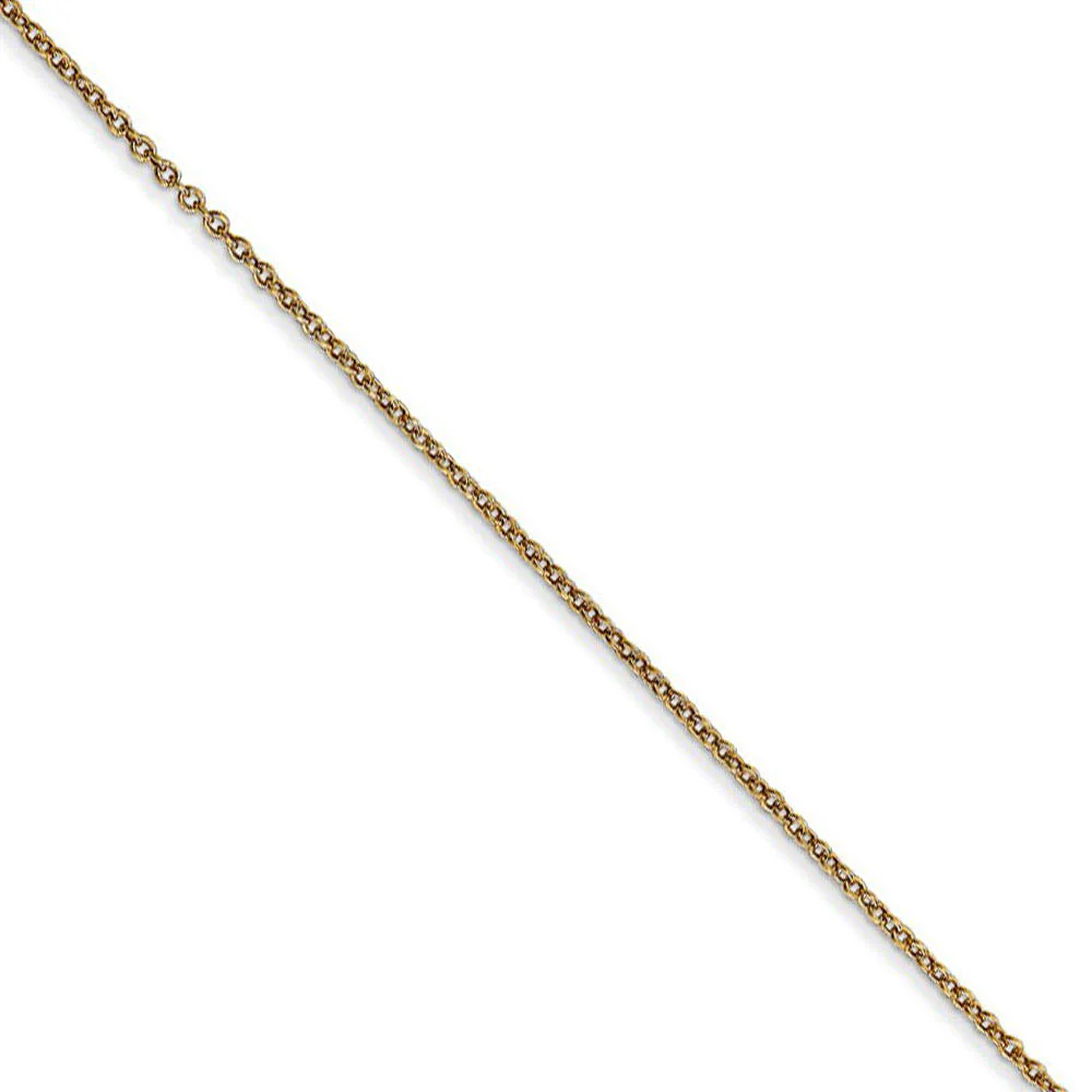 14k Yellow Gold Horseshoe Necklace - Image 2