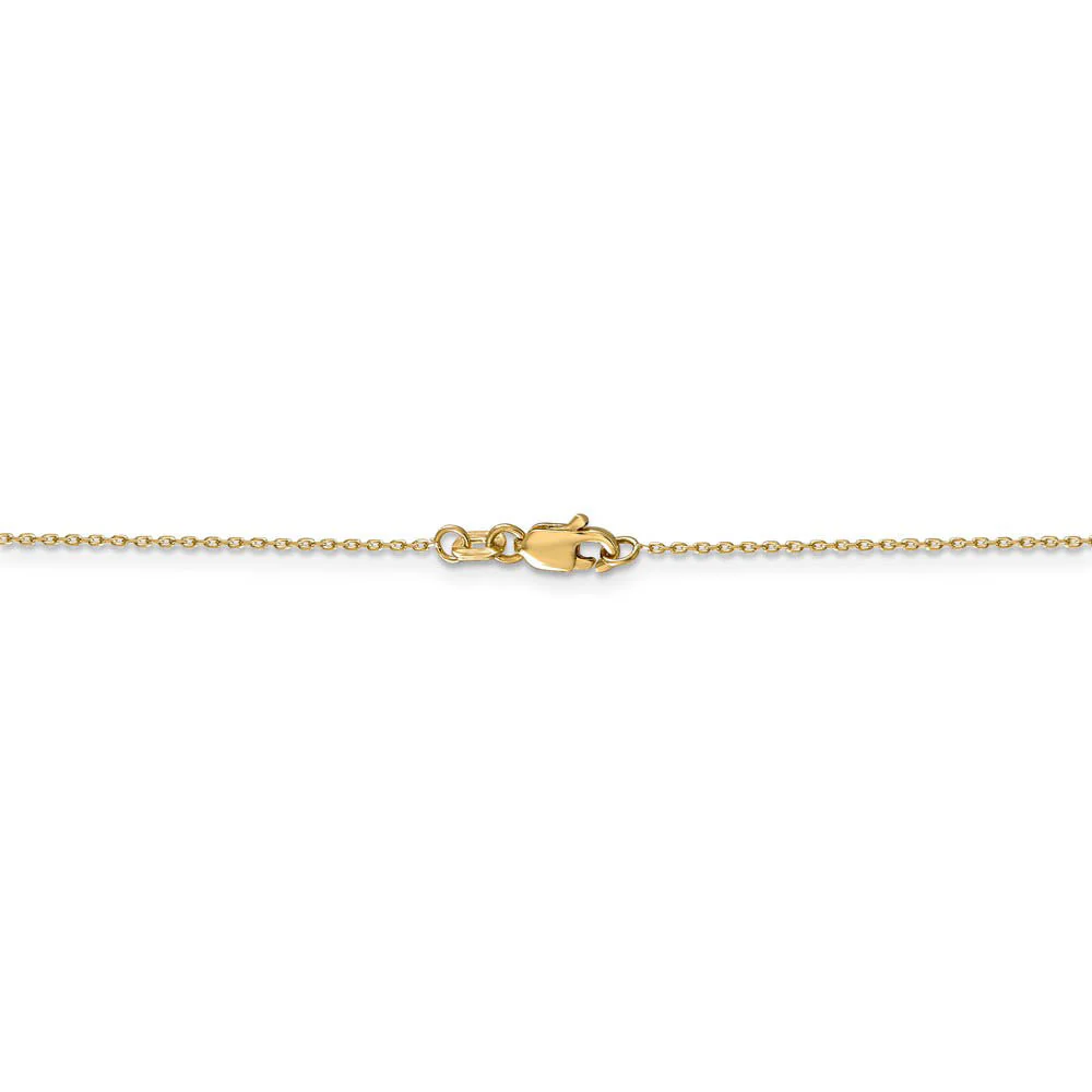 14k Yellow Gold Large Galloping Horse Necklace - Image 4