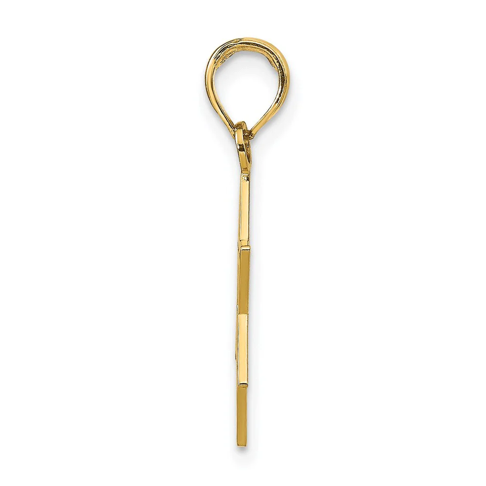 14k Yellow Gold Star of David Pendant - Image 2