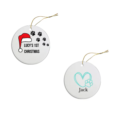 3" Custom Ceramic Ornament - Image 4