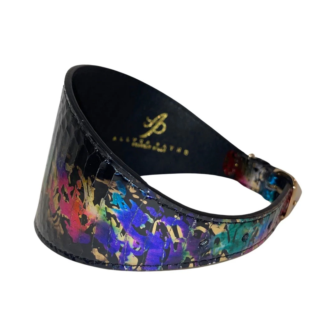 3” Wide Style, Multi Color Art Deco Custom Snake Collar - Image 7