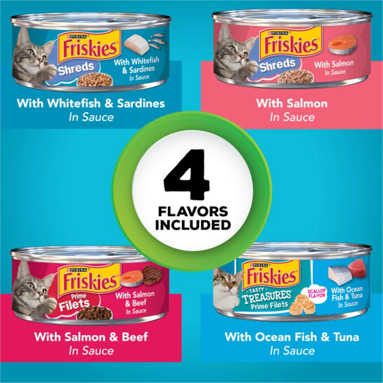 32Ct 5.5oz Friskies Fish-A-Licious Variety Pack - Image 2