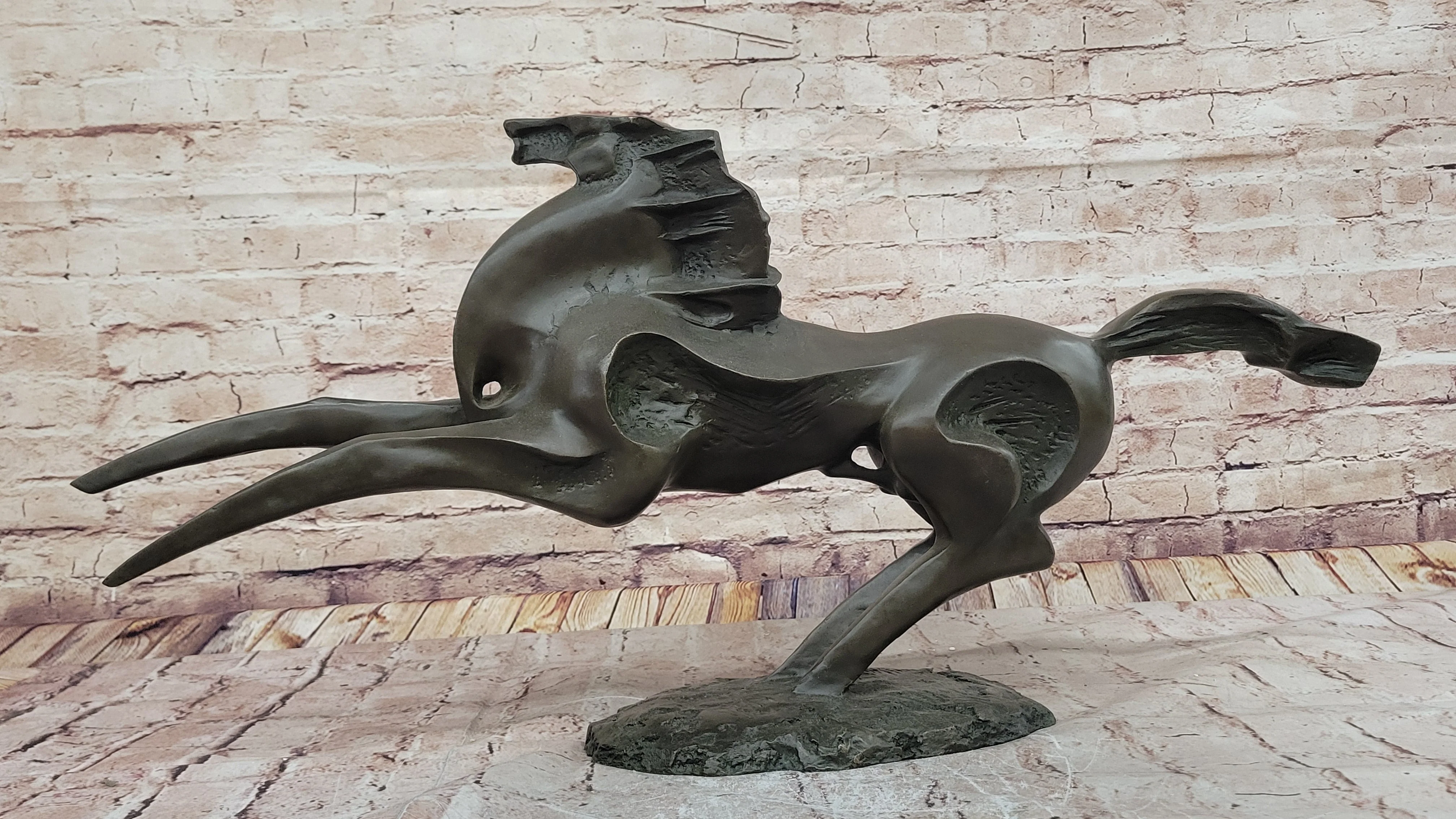 Abstract Bronze Stallion; Modern Equine Sculpture for Contemporary Décor - Image 4