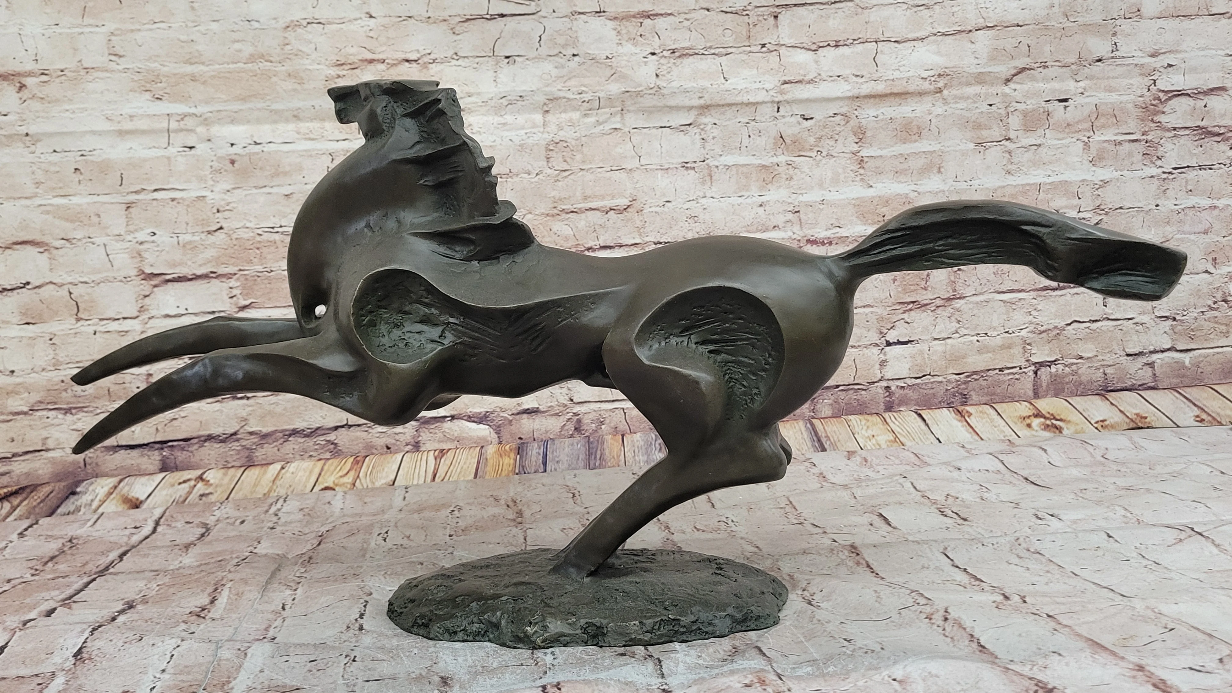 Abstract Bronze Stallion; Modern Equine Sculpture for Contemporary Décor - Image 6