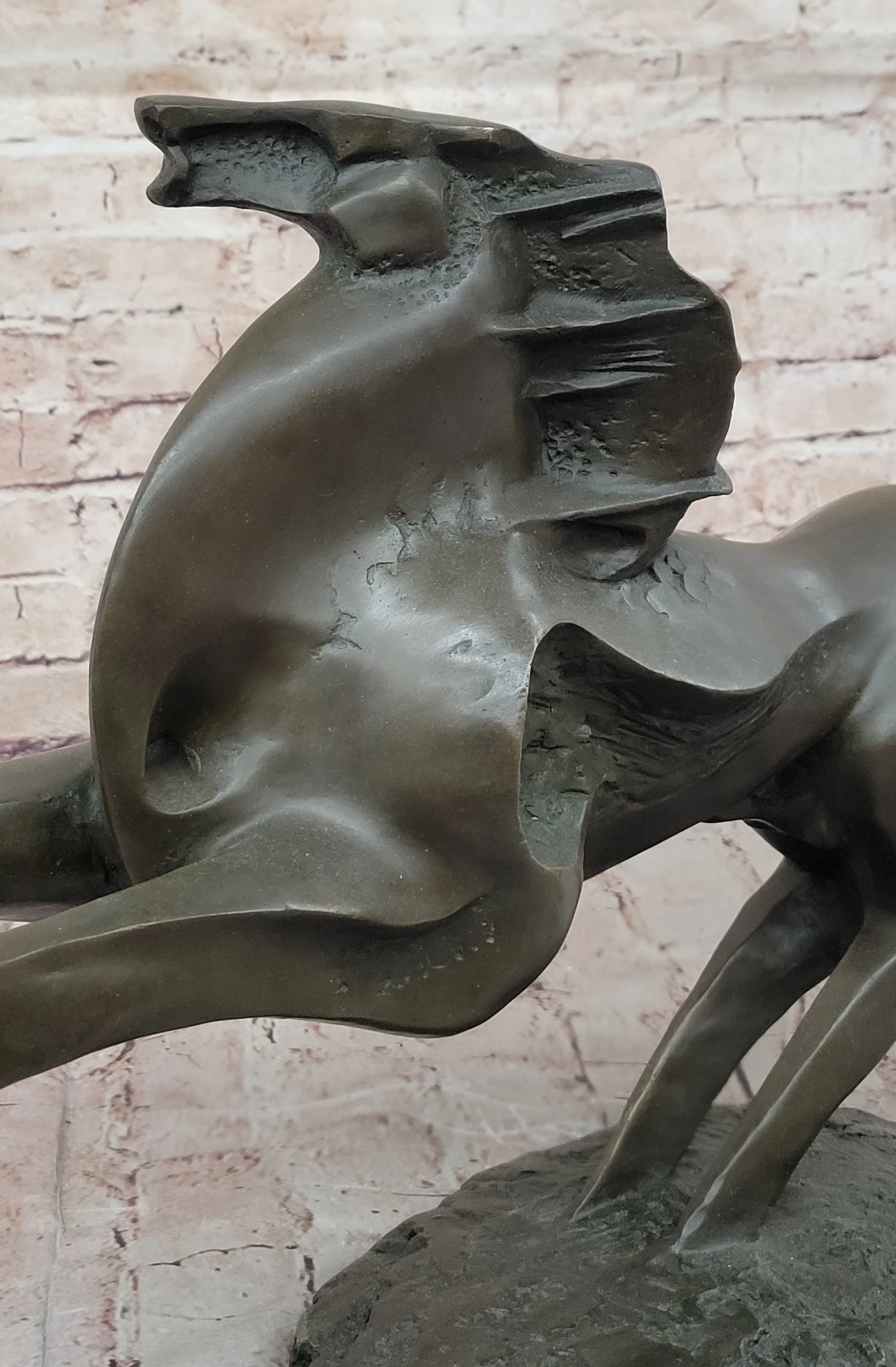 Abstract Bronze Stallion; Modern Equine Sculpture for Contemporary Décor - Image 7