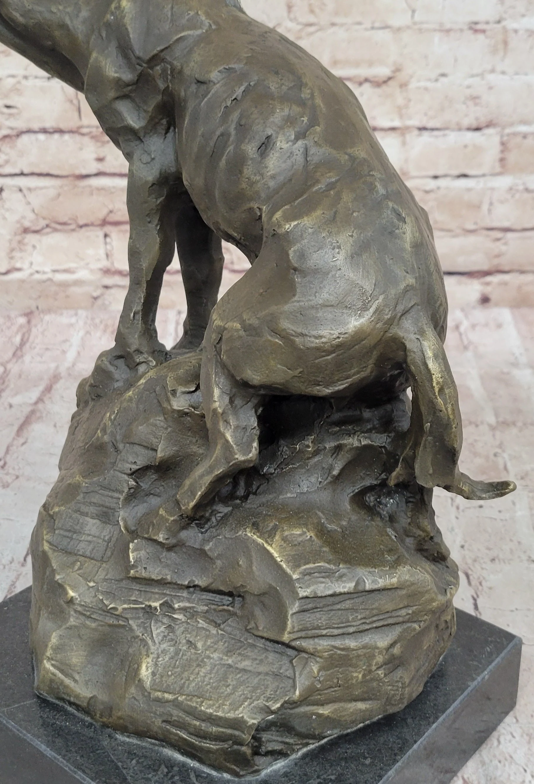 Abstract Crude Impressionist Horse Bronze Sculpture Statue Original Art Signed - Image 9