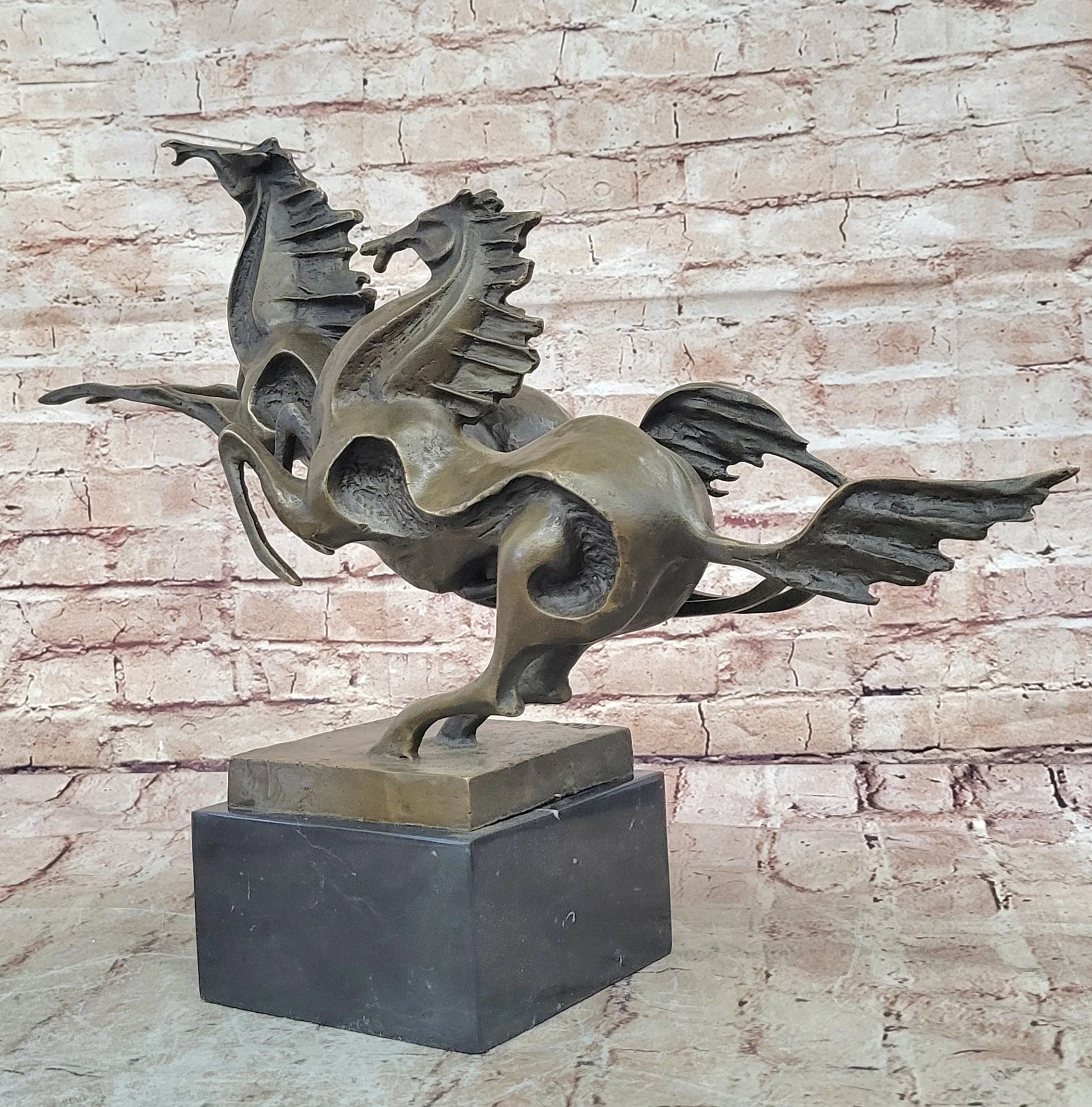 Abstract Galloping Horses Bronze Sculpture Original Equine Art Signed by Milo - Image 6