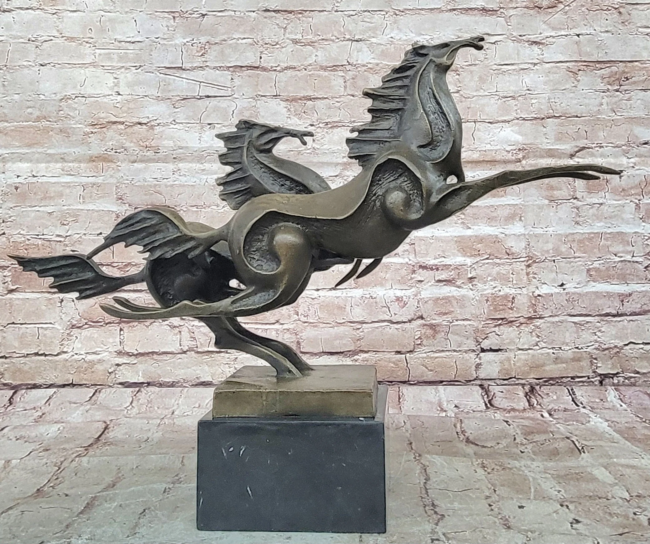 Abstract Galloping Horses Bronze Sculpture Original Equine Art Signed by Milo - Image 7