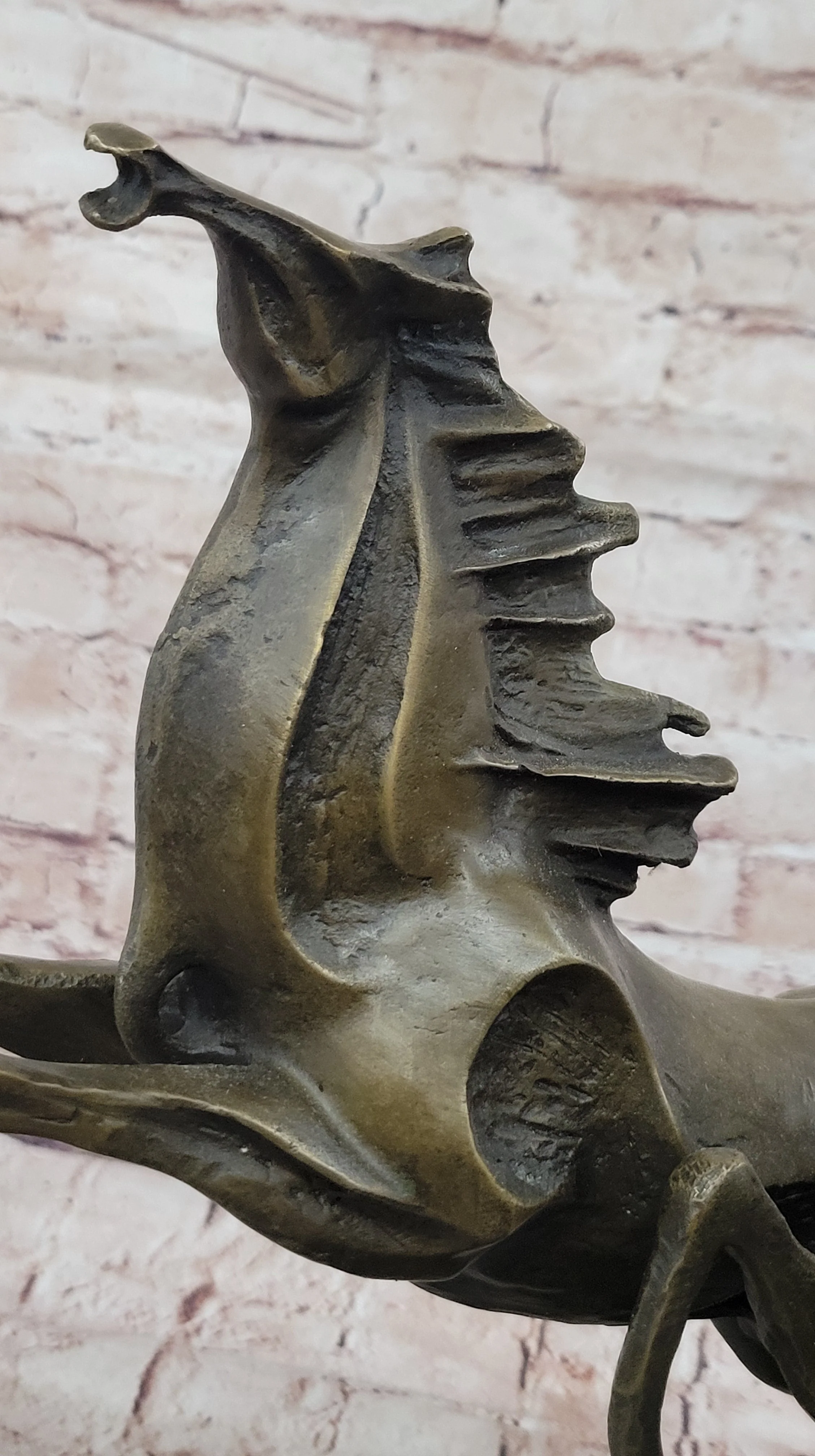 Abstract Galloping Horses Bronze Sculpture Original Equine Art Signed by Milo - Image 9