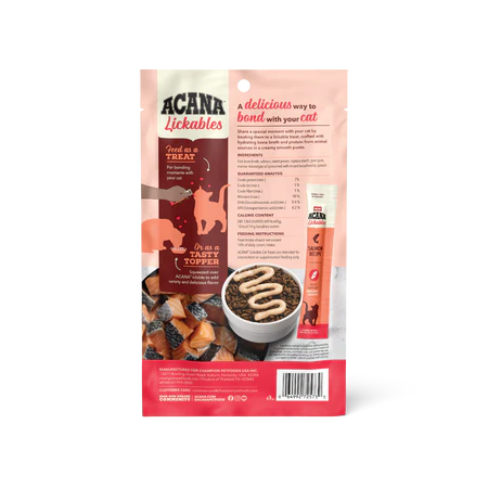 Acana Lickables Salmon Cat Treats (2.5oz) - Image 2