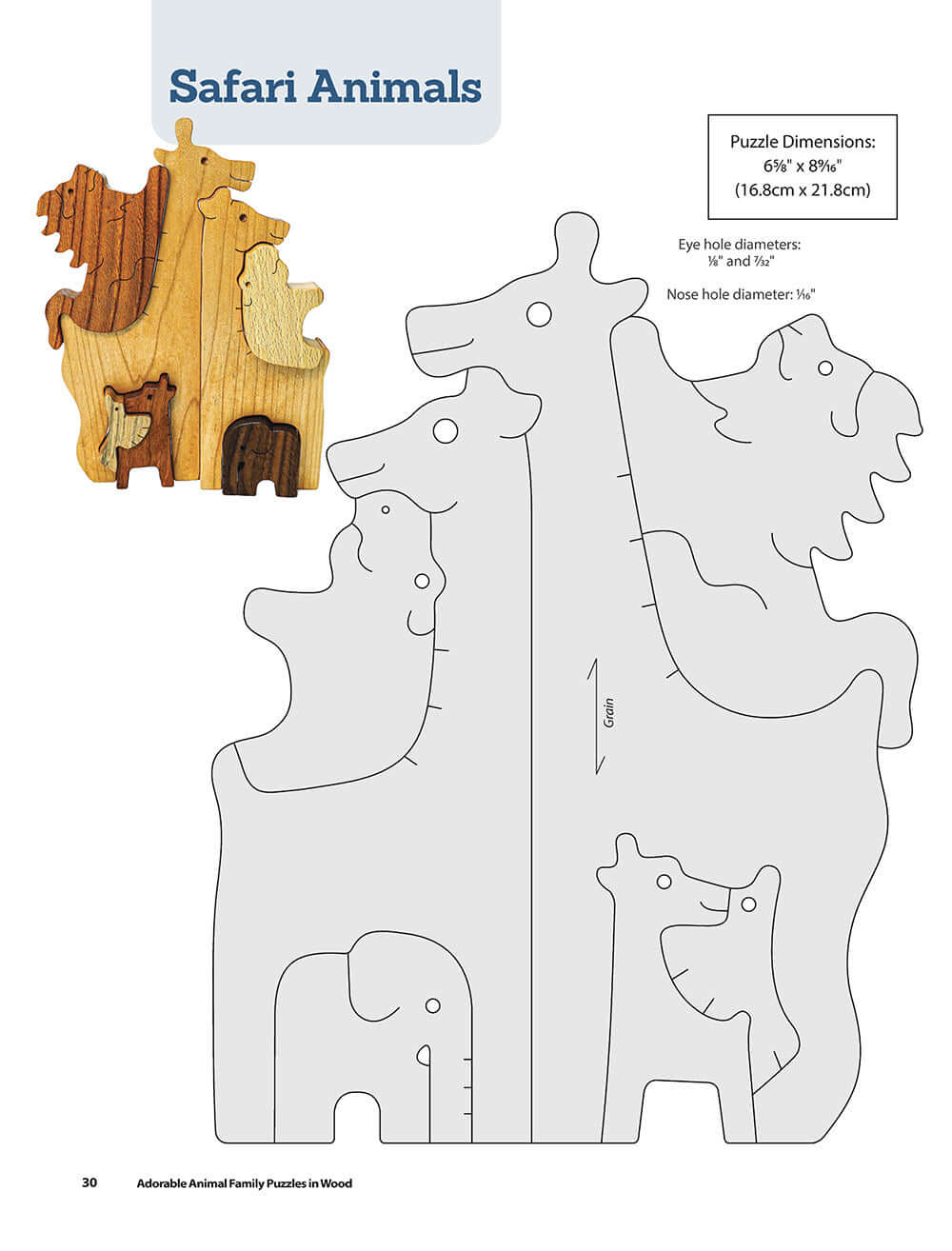 Adorable Animal Family Puzzles in Wood - Image 3