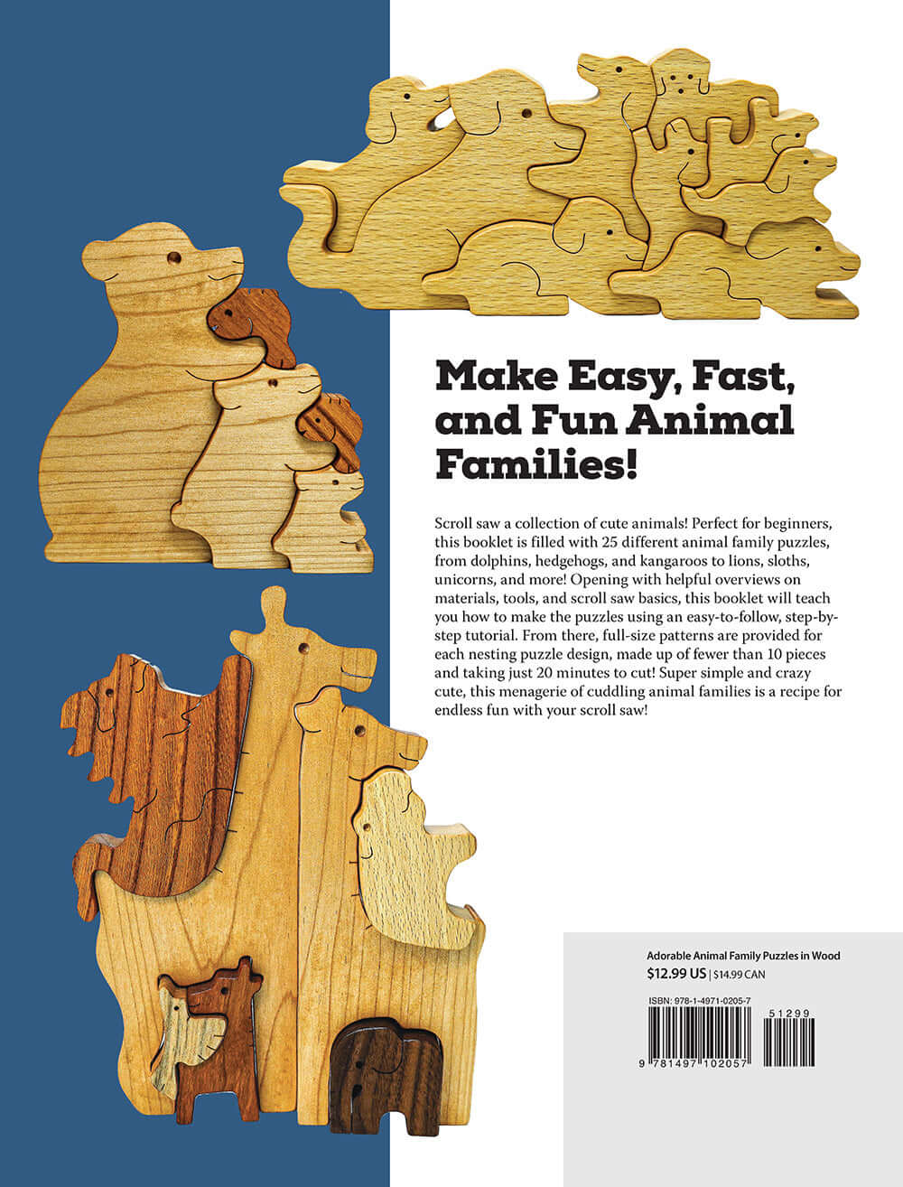 Adorable Animal Family Puzzles in Wood - Image 6