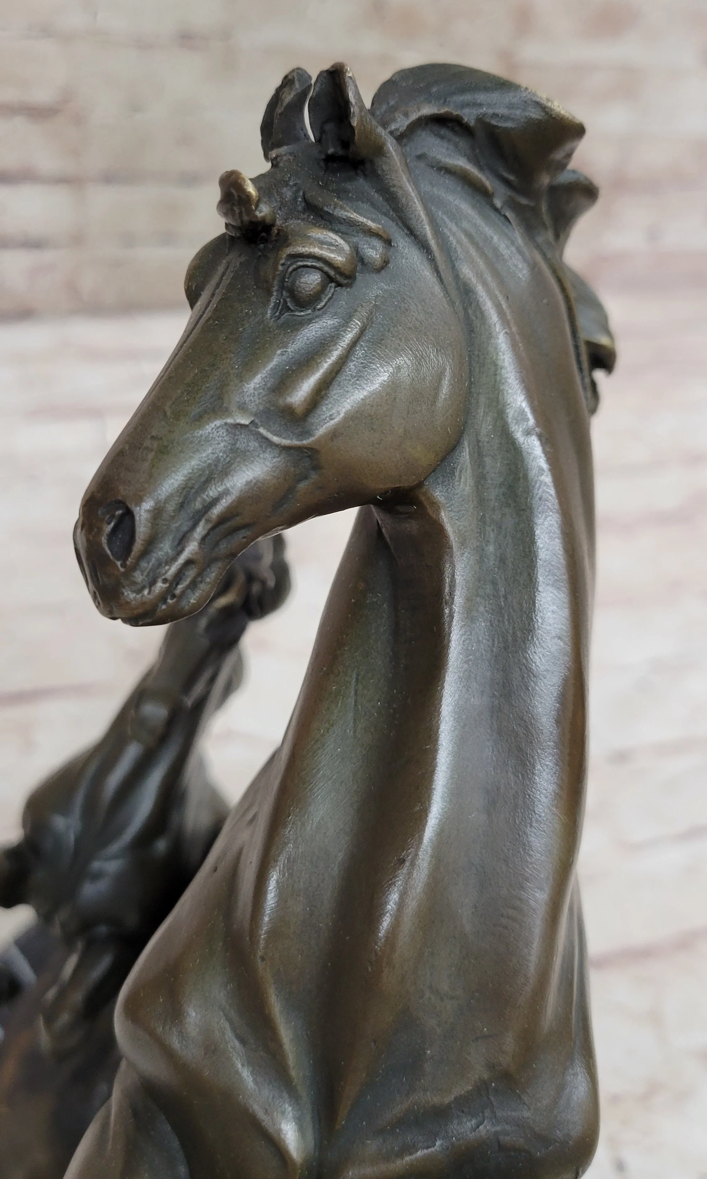 Adult and Baby Horse Pony Dual Rearing Horses Bronze Statue Sculpture Decor - Image 8
