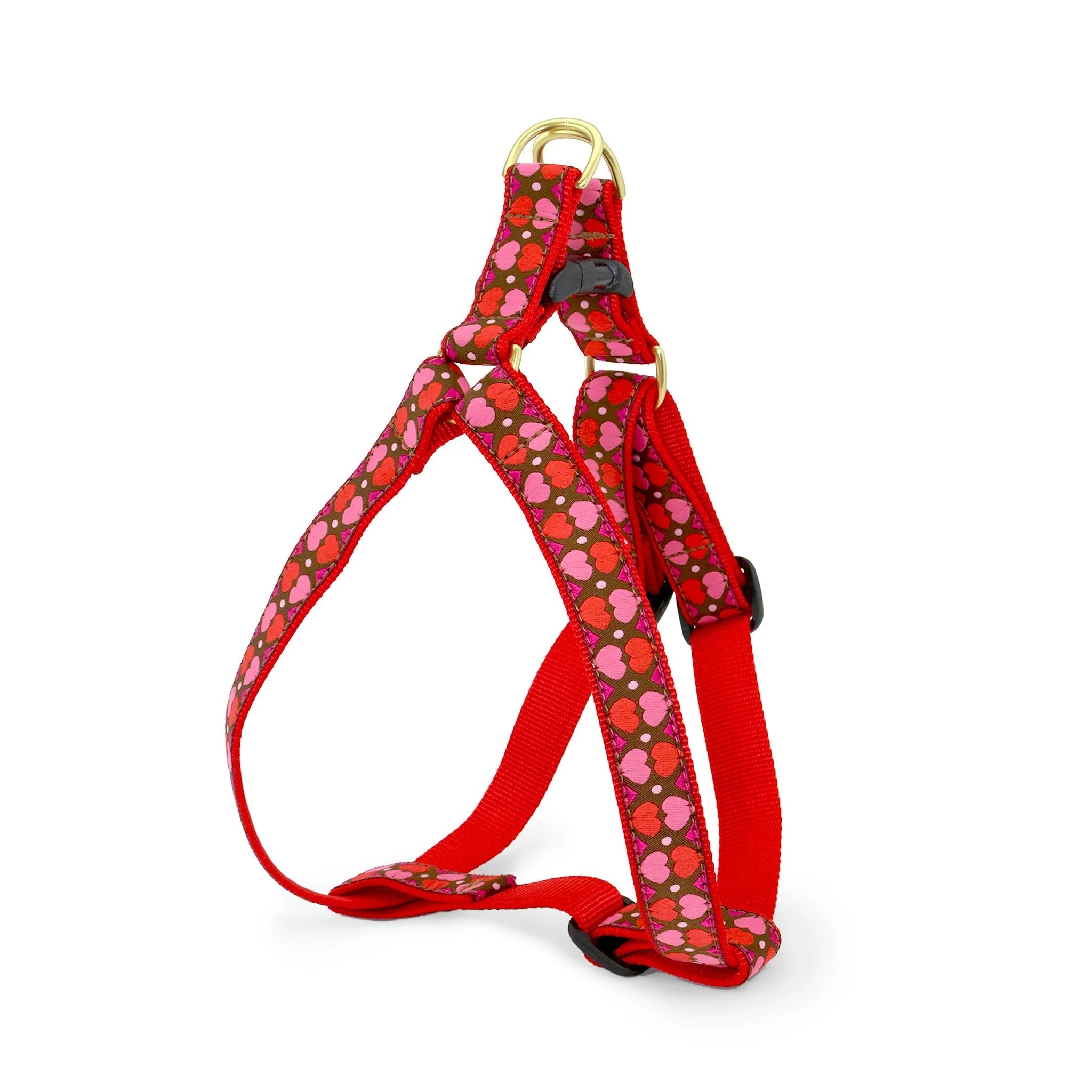 Up Country All Hearts Dog Cast Brass Dog Harness