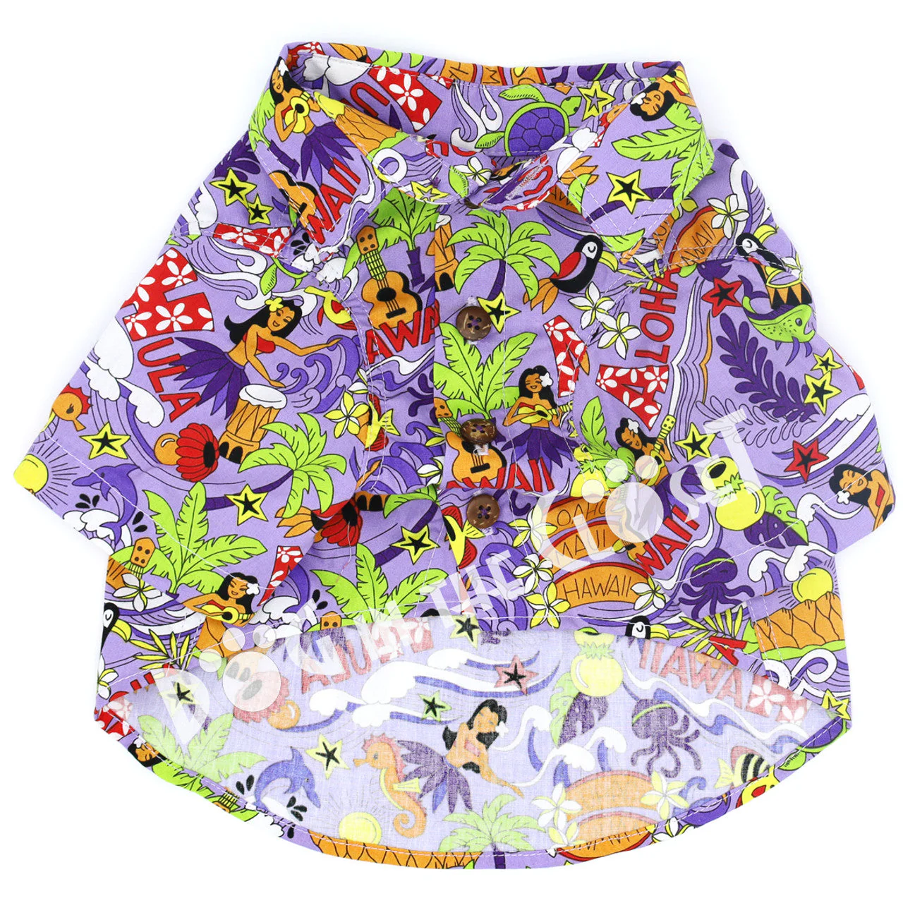 Aloha Purple Hawaiian Shirt - Image 2