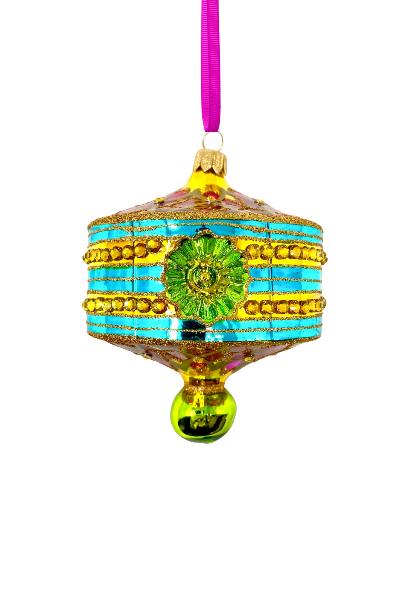 Amalfi Lantern Polish Glass Ornament - Image 2