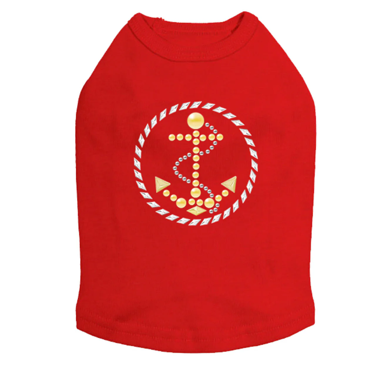 Anchor Circle (Nailhead) - Dog Tank - Image 4