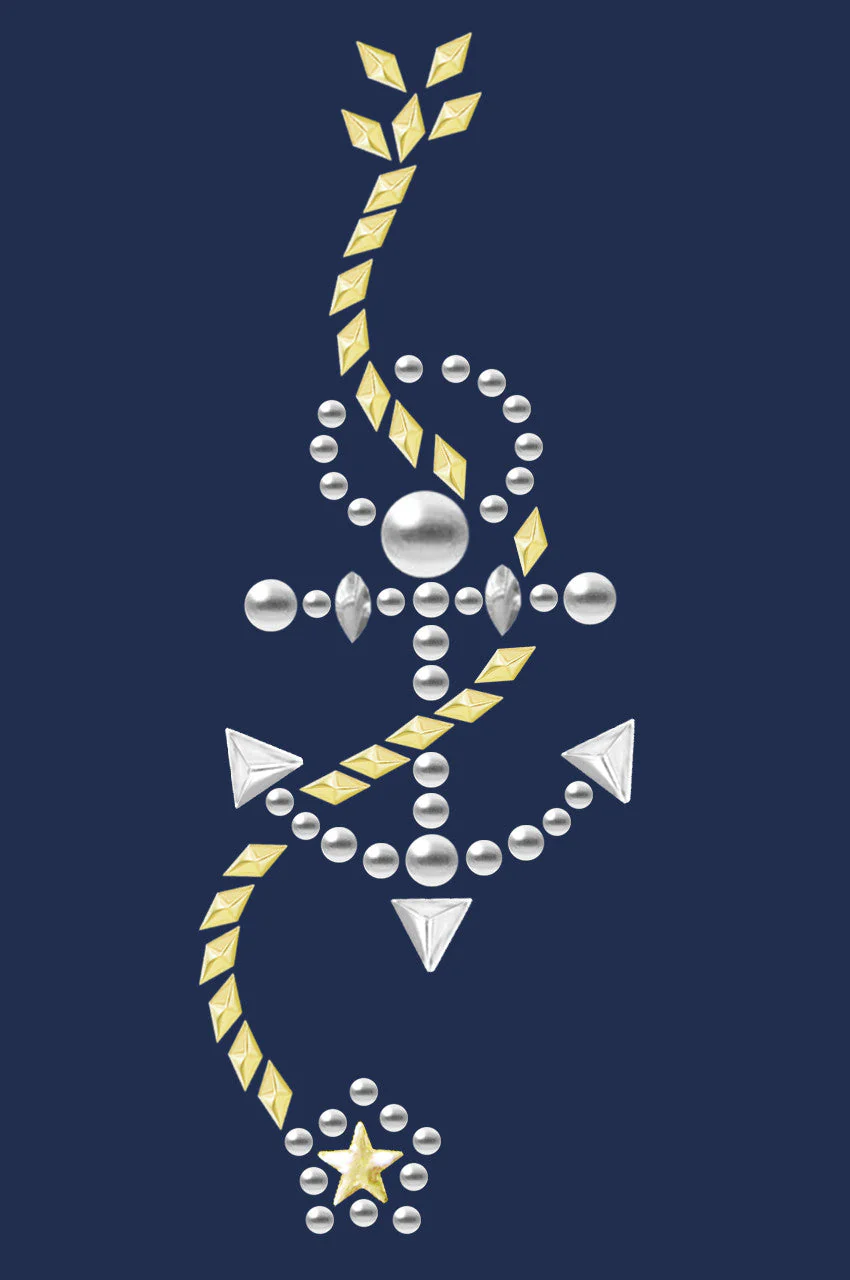 Anchor with Rope (Nailhead)  - Bandanna - Image 5