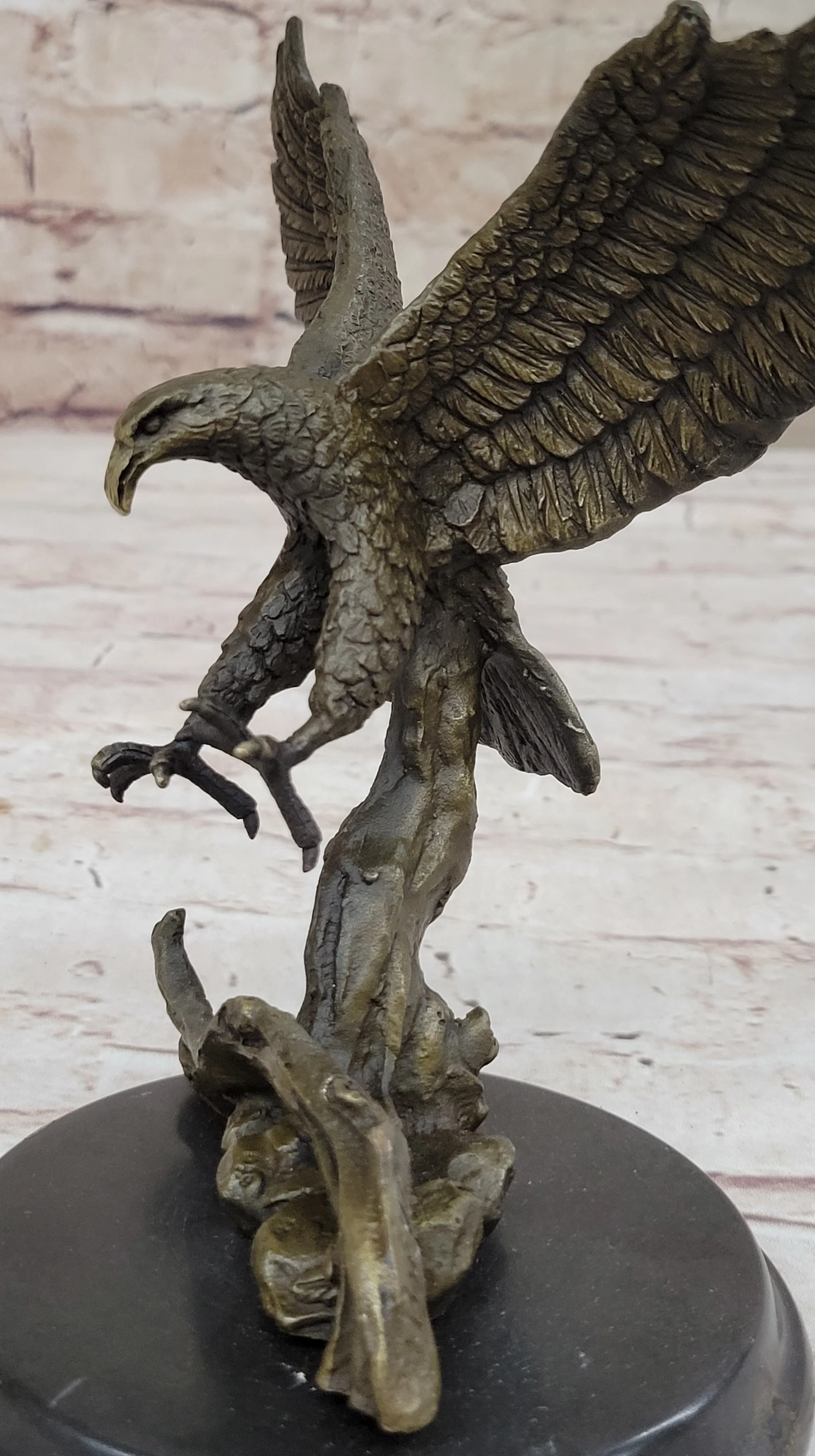 Antoine Barye Flying American Bald Eagle Art Deco Bronze Sculpture Statue Figurine - Image 6
