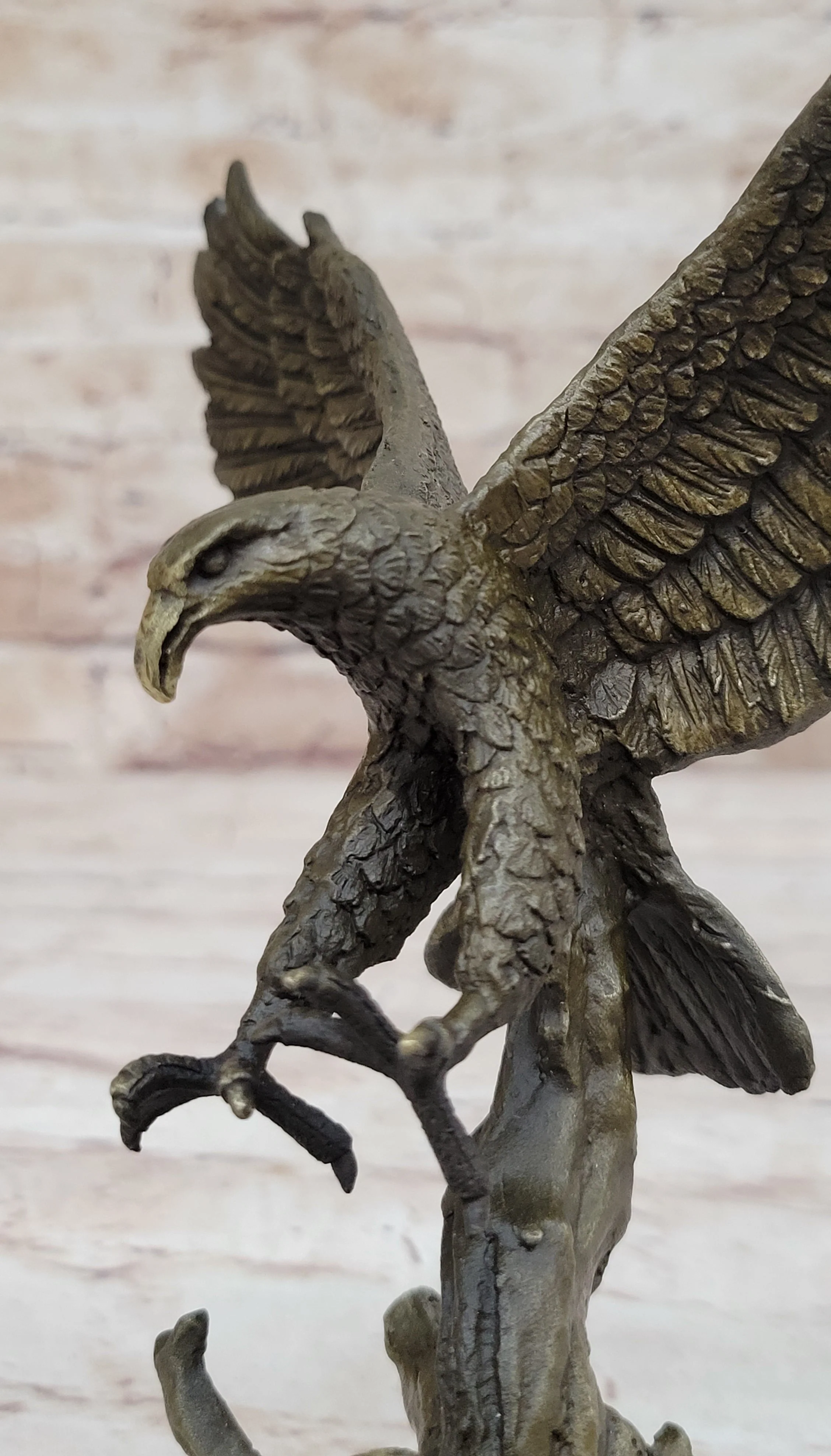 Antoine Barye Flying American Bald Eagle Art Deco Bronze Sculpture Statue Figurine - Image 8