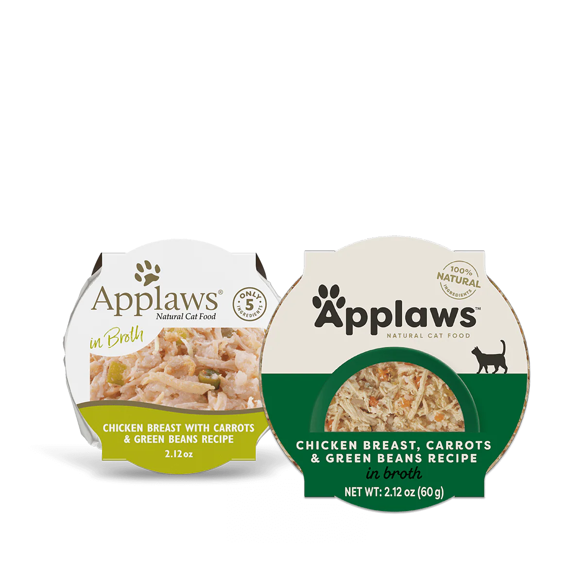 Applaws Natural Wet Cat Food Chicken Breast, Carrots & Green Beans Recipe in Broth (2.12oz) - Image 2