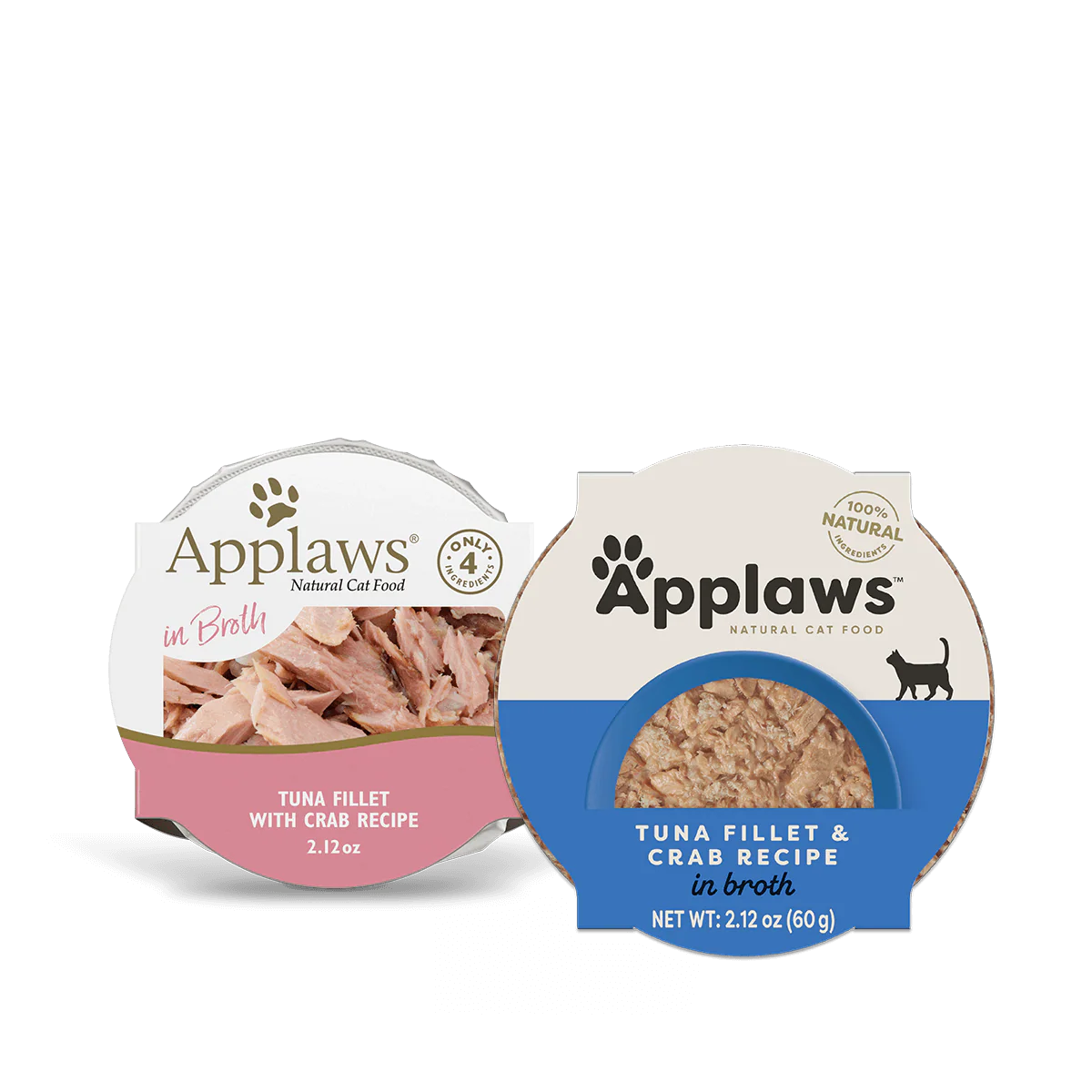 Applaws Natural Wet Cat Food Tuna Fillet & Crab Recipe in Broth (2.12oz)