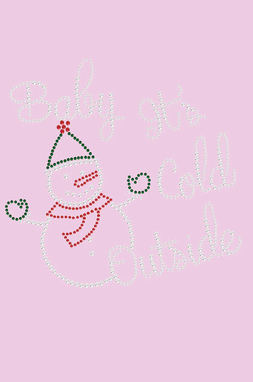Baby It's Cold Outside Snowman - Women's Tee - Image 6