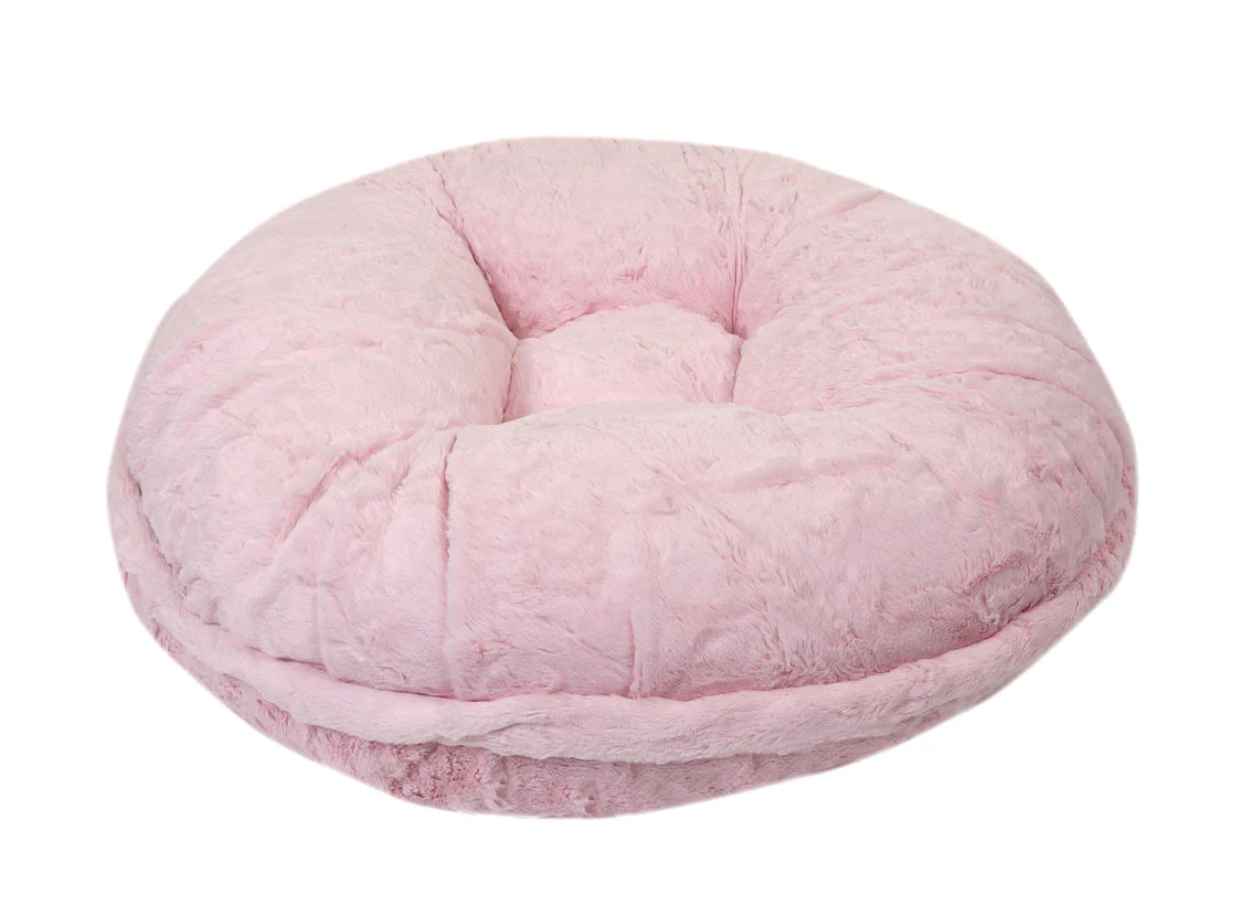 Baby Pink Mink Bagel Bed - Image 2