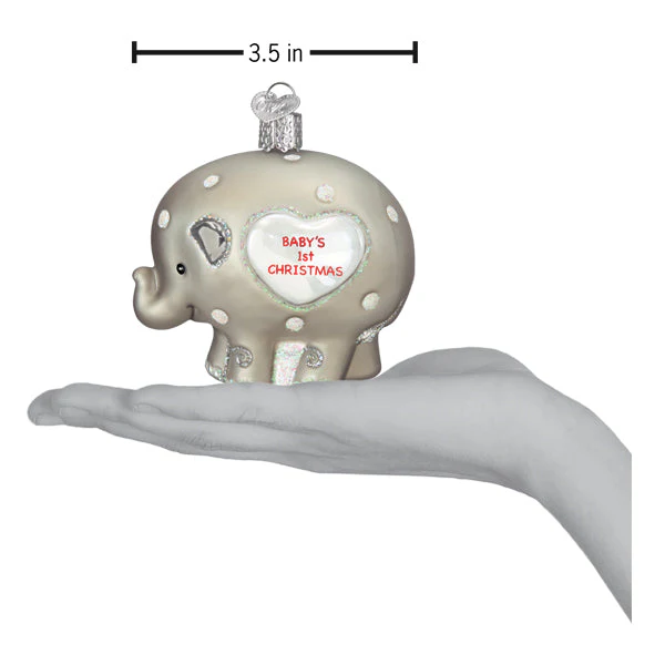 Babys 1st Elephant Ornament - Image 6