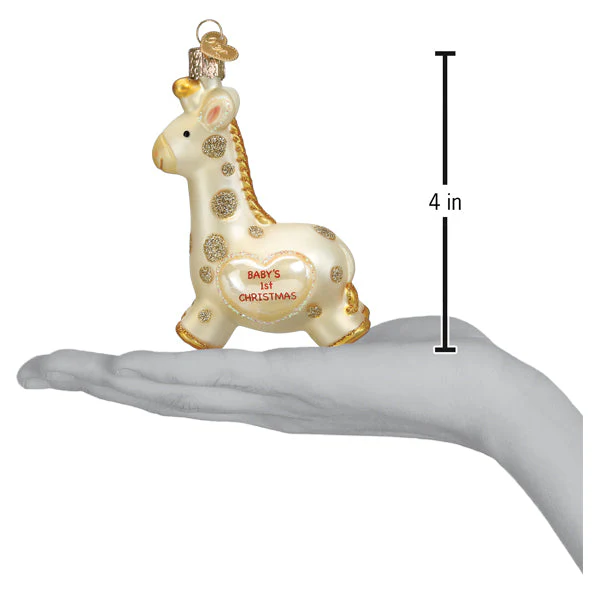 Babys First Christmas Giraffe Ornament - Image 6