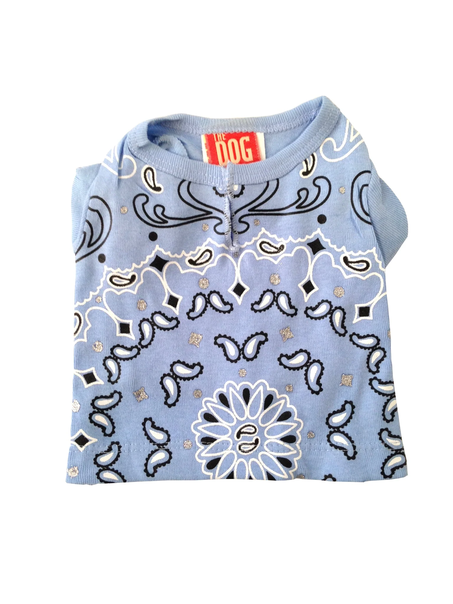 Bandana Dog Tee, Light Blue - Image 2