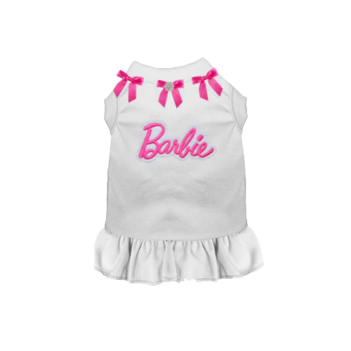 Bark 5th Ave., LLC Cotton Dog Dress - White/S - Image 2