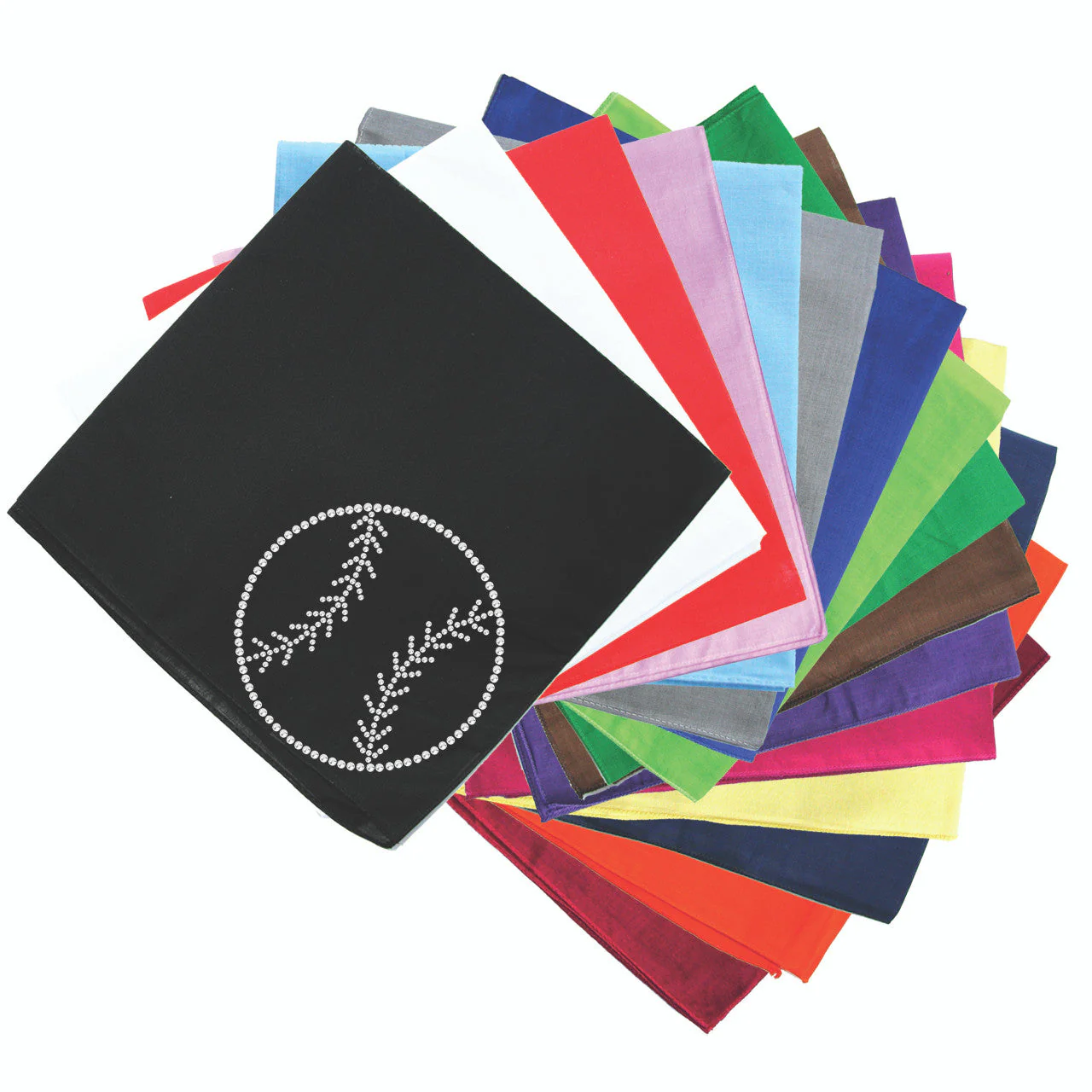 Baseball (Rhinestone Outline) - Bandana