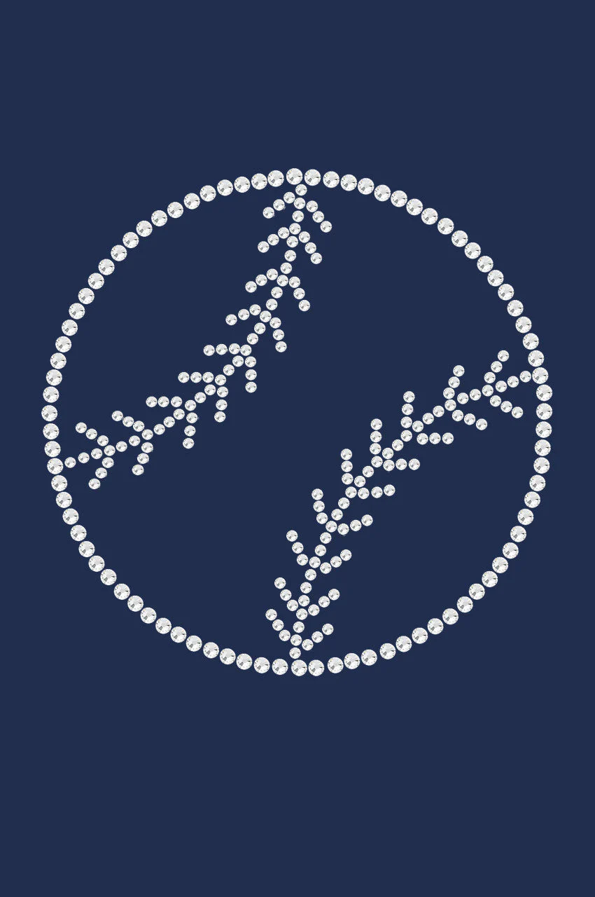 Baseball (Rhinestone Outline) - Bandana - Image 3