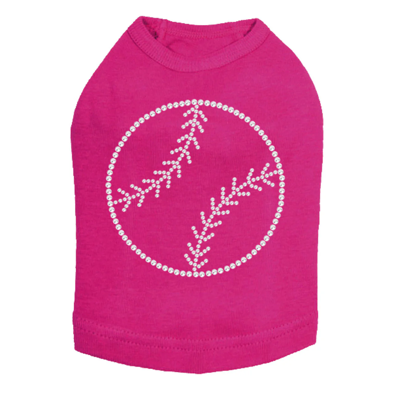 Baseball (Rhinestone Outline) - Dog Tank - Image 16