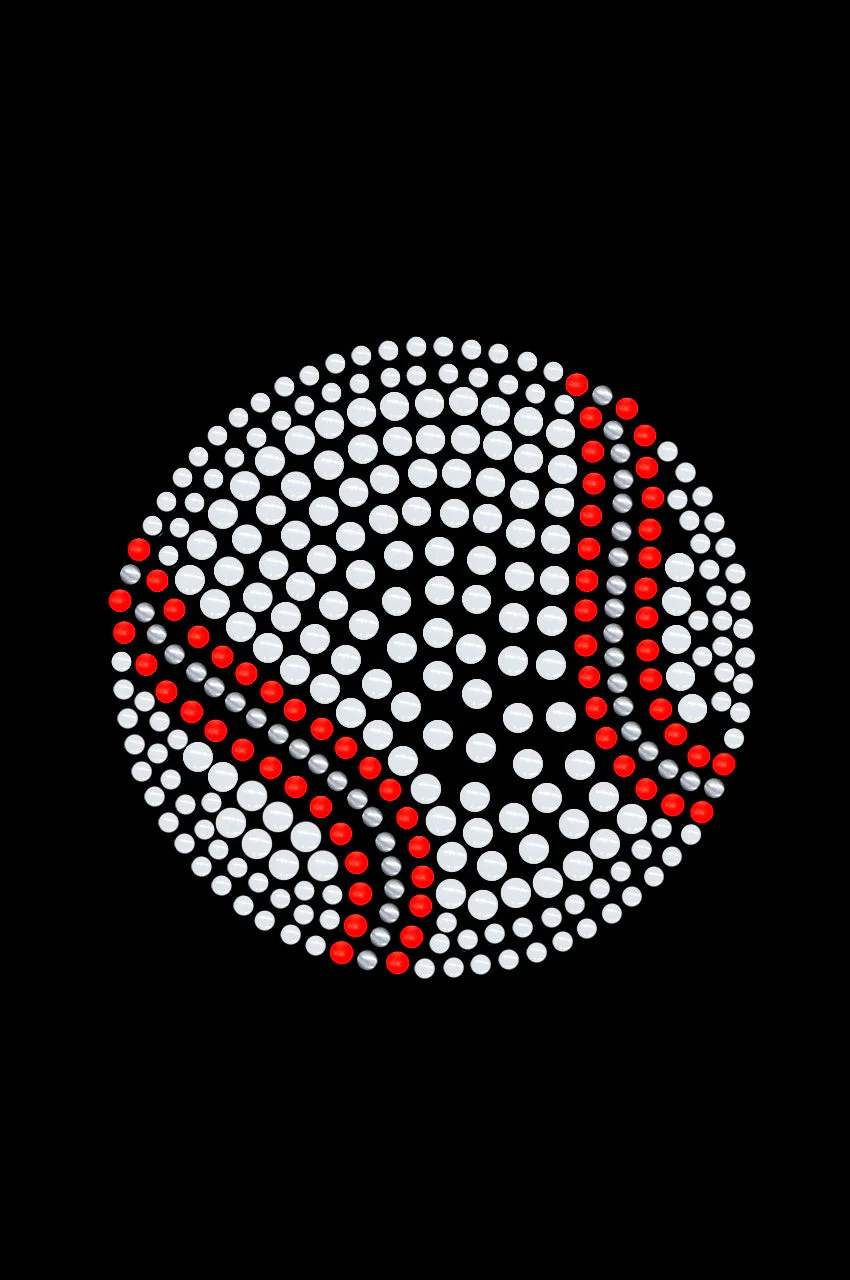 Baseball (White Nailheads) -Custom Tutu - Image 3