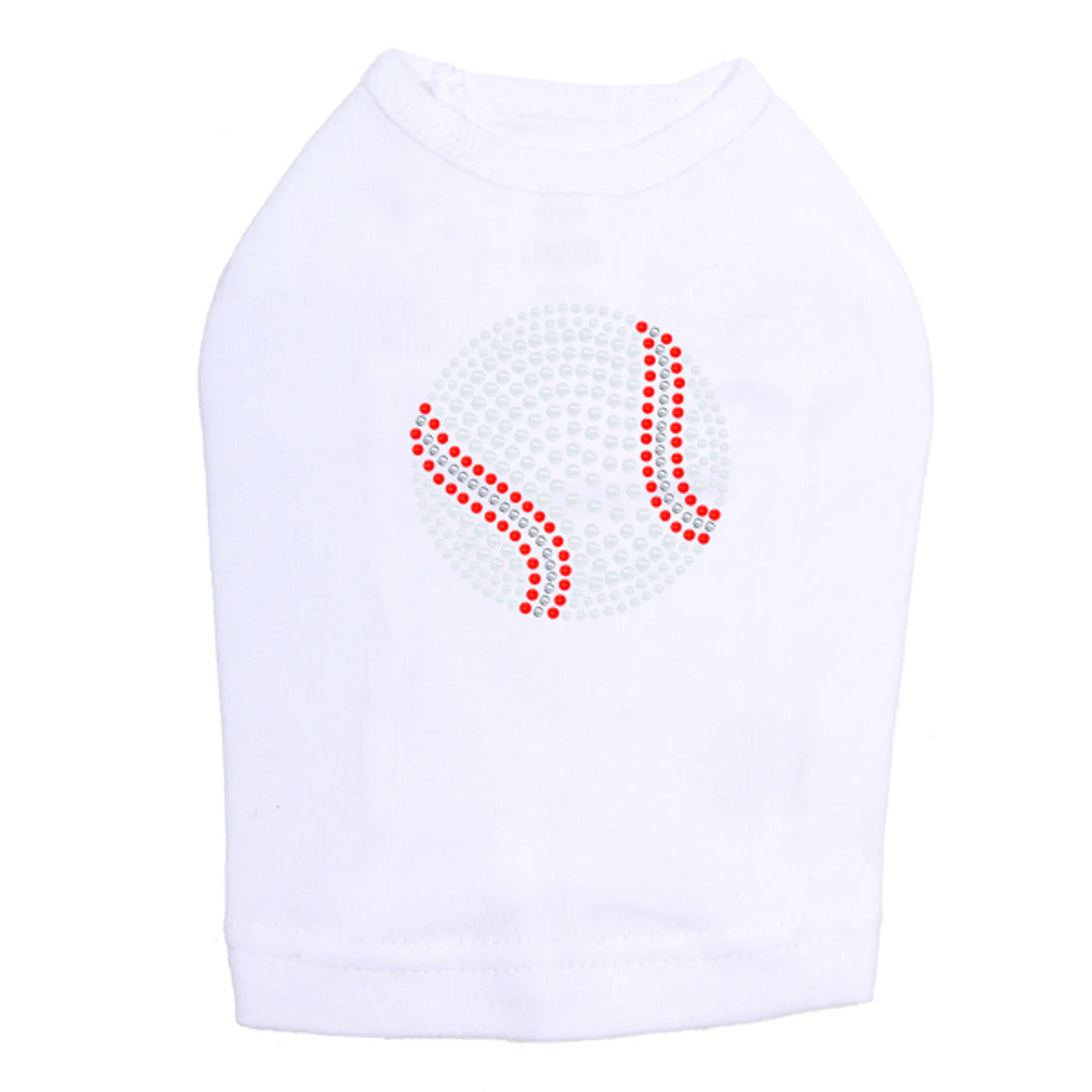 Baseball (White Nailheads) - Dog Tank - Image 10
