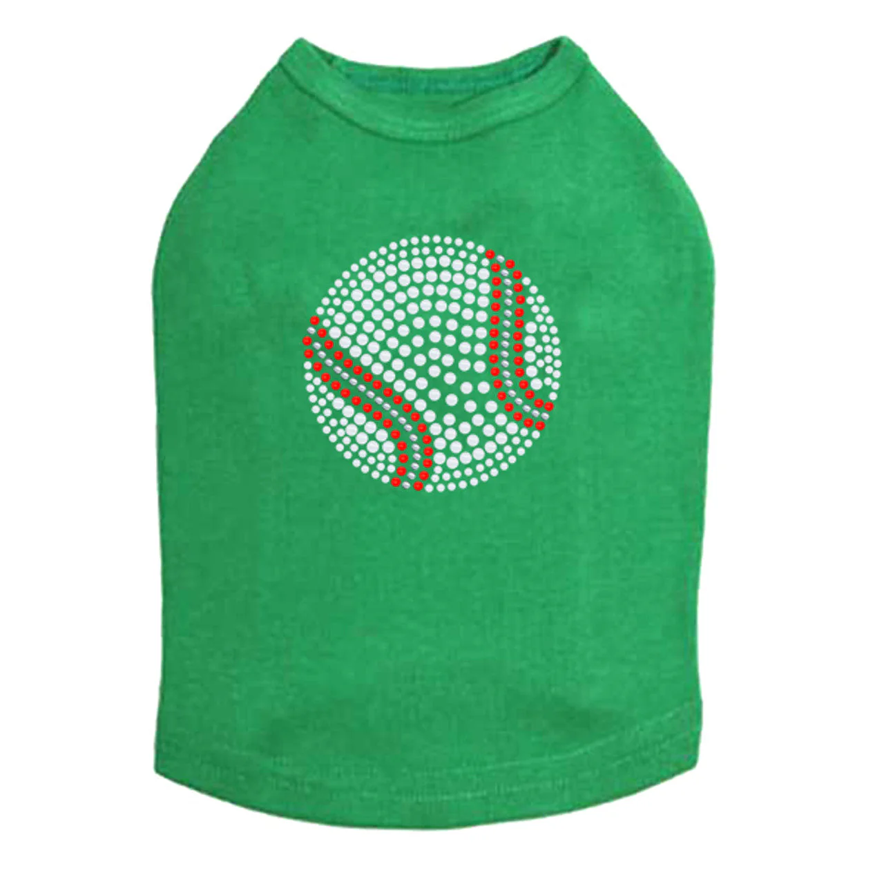 Baseball (White Nailheads) - Dog Tank - Image 6