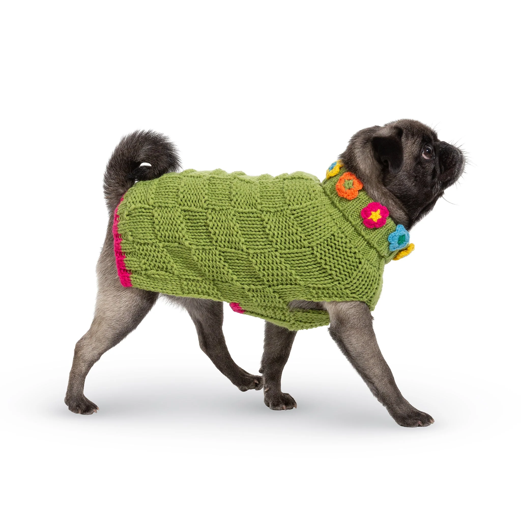 Up Country Basketweave Floral Sweater Pet Accessory - Image 7