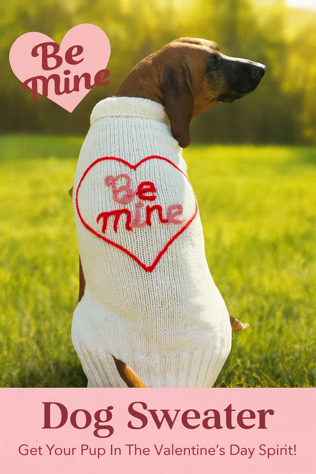 Be Mine Dog Sweater - Image 2