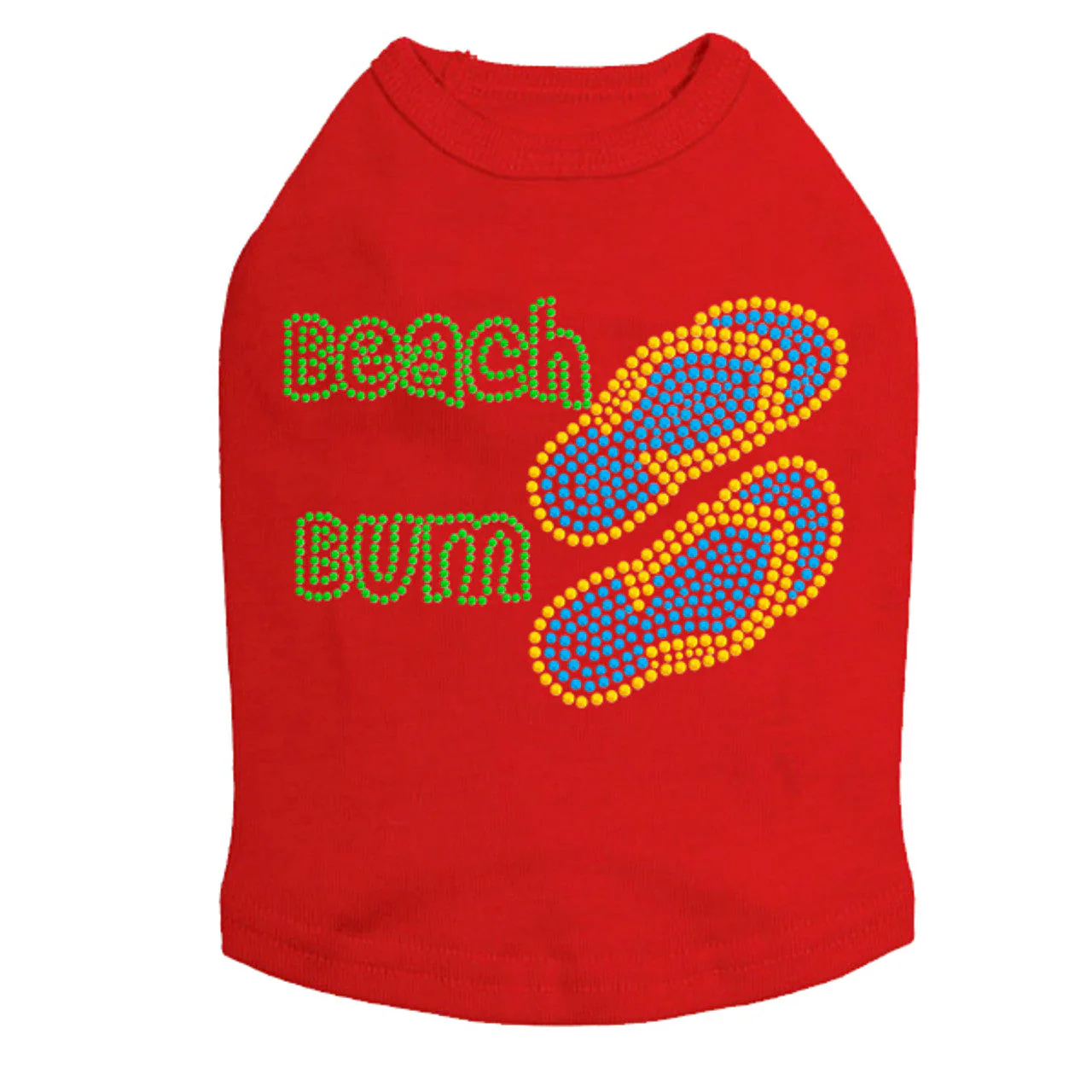 Beach Bum with Flip Flops - Dog Tank - Image 10