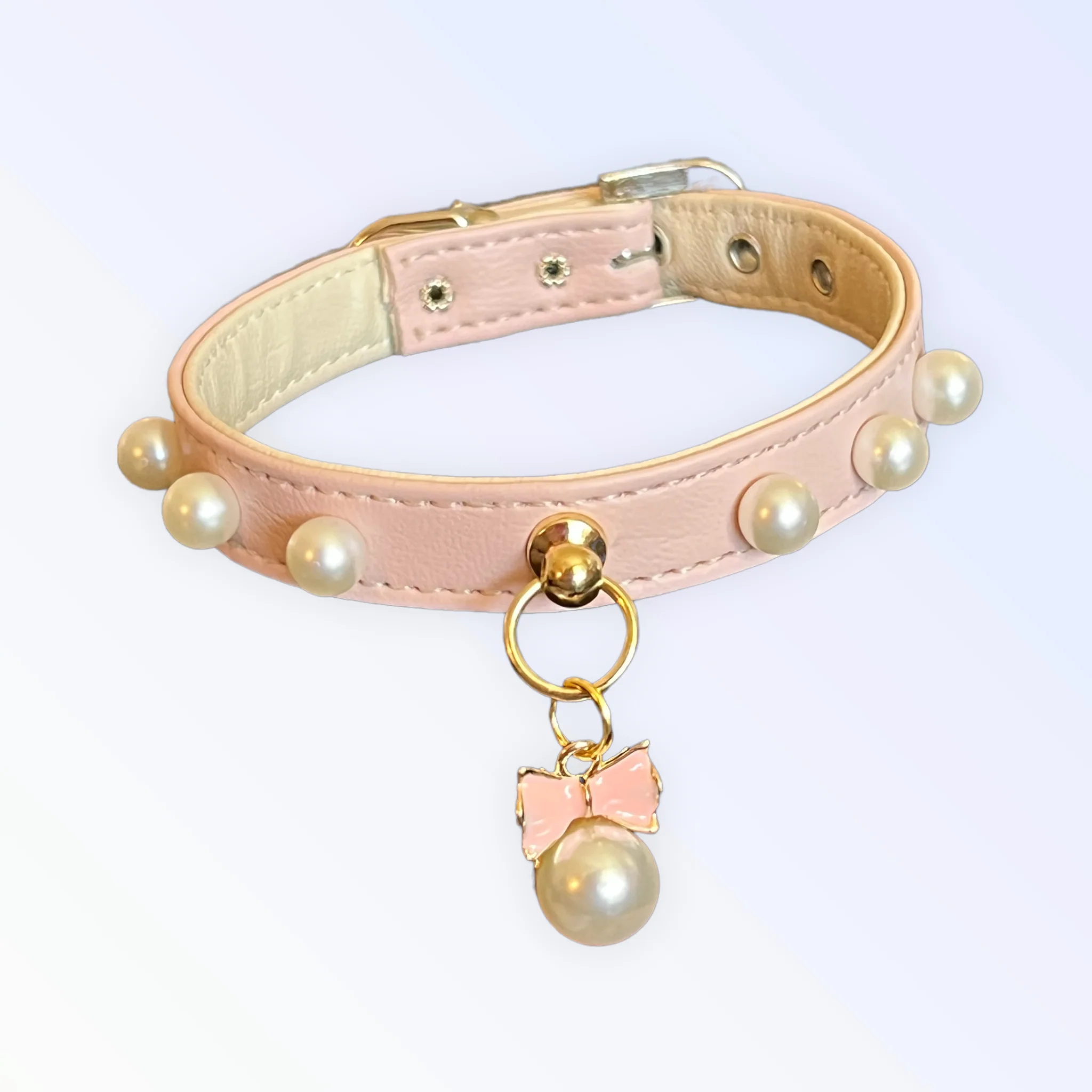 Bark 5th Ave., LLC Genuine Leather Dog Collar
