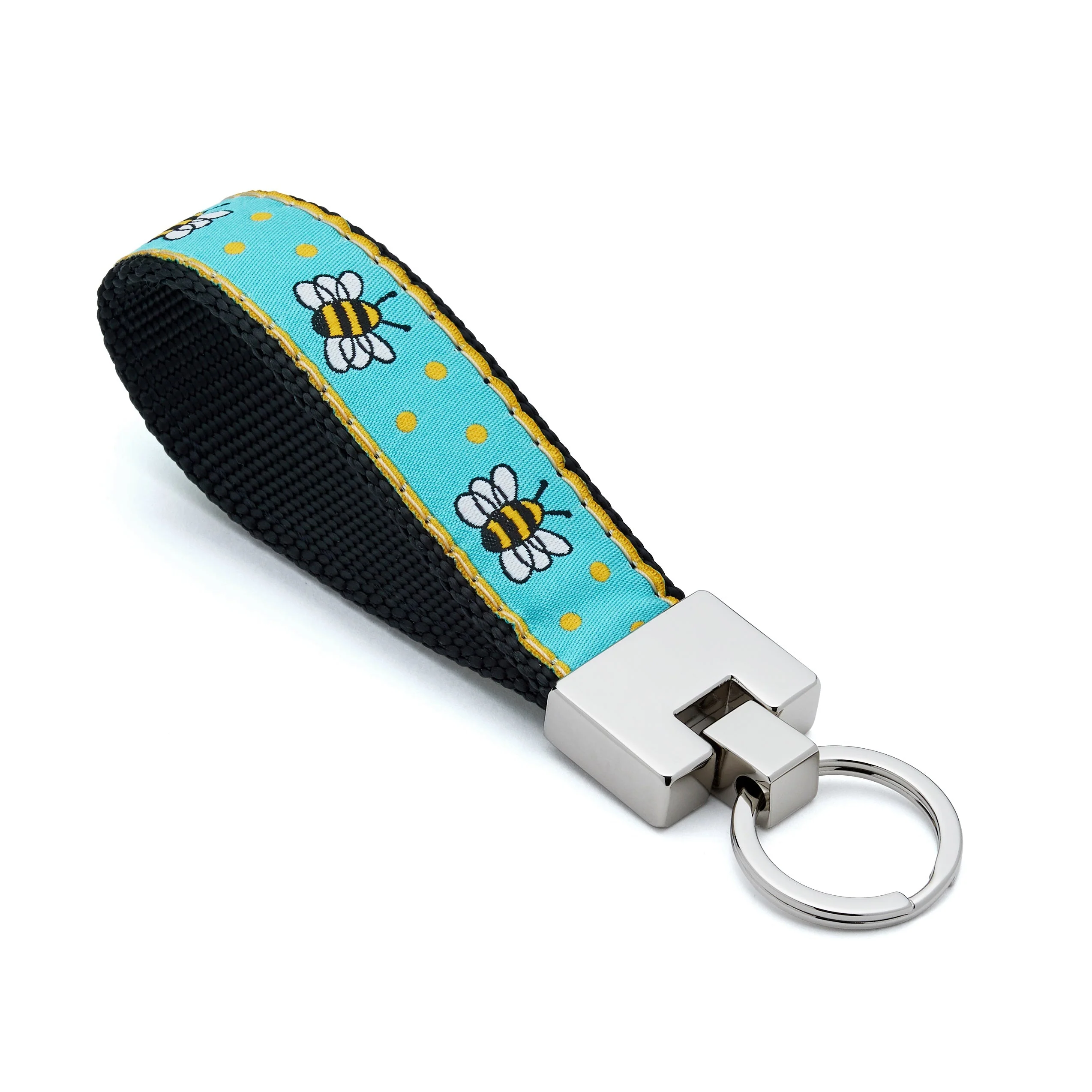Up Country Bee Cast Brass Key Ring