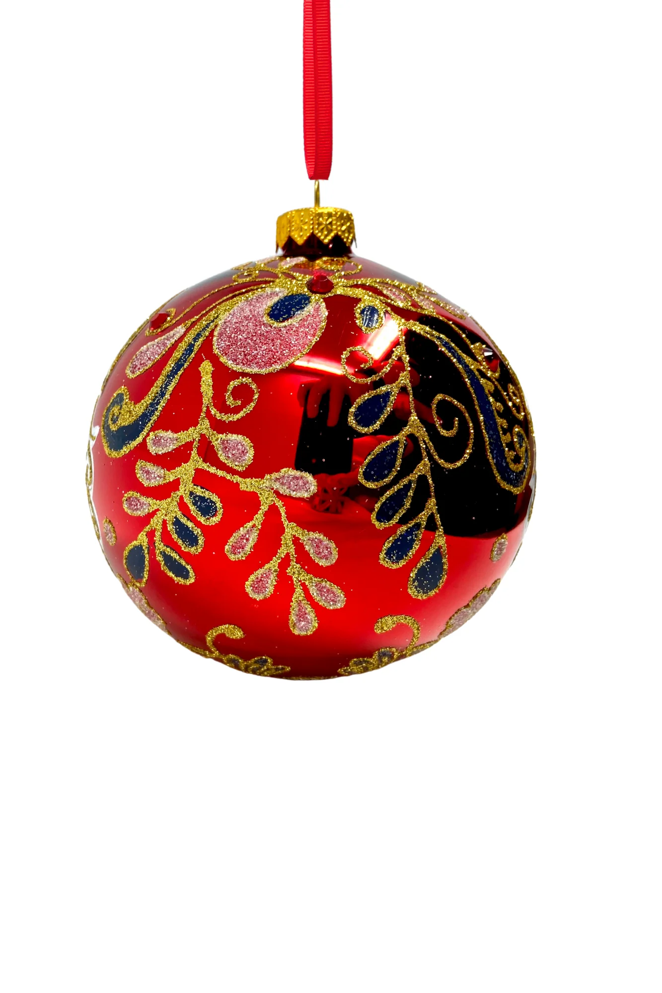 Beefeater Santa Glass Christmas Bauble - Image 2