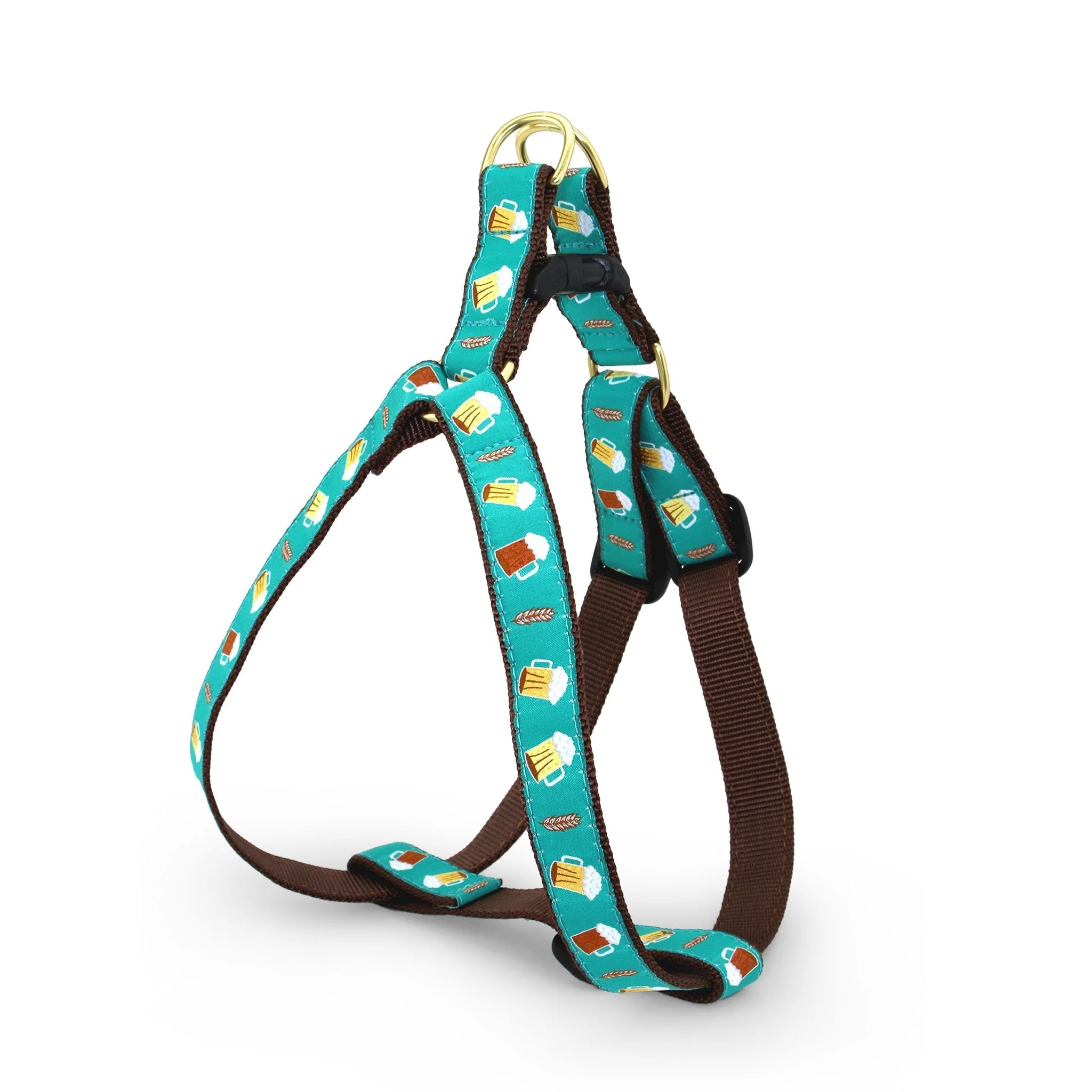 Up Country Beer Dog Cast Brass Dog Harness