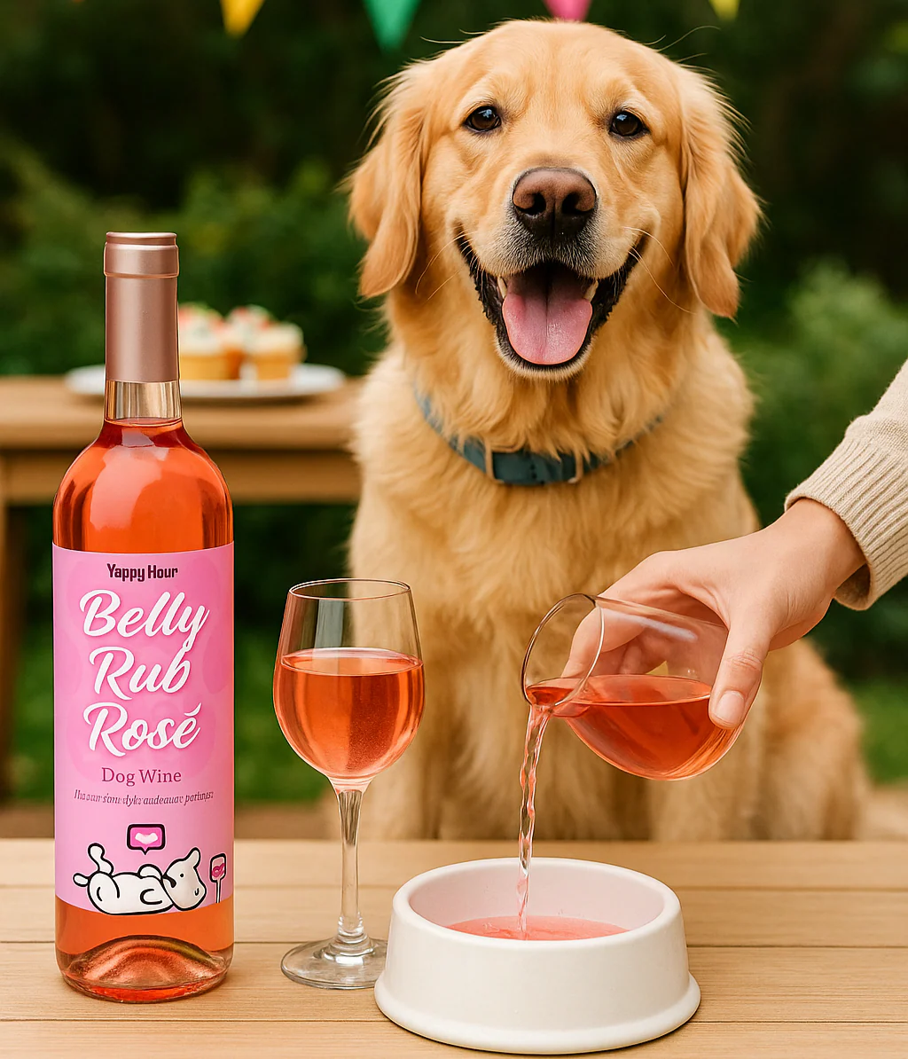 Belly Rub Rosé Dog Wine - Image 2
