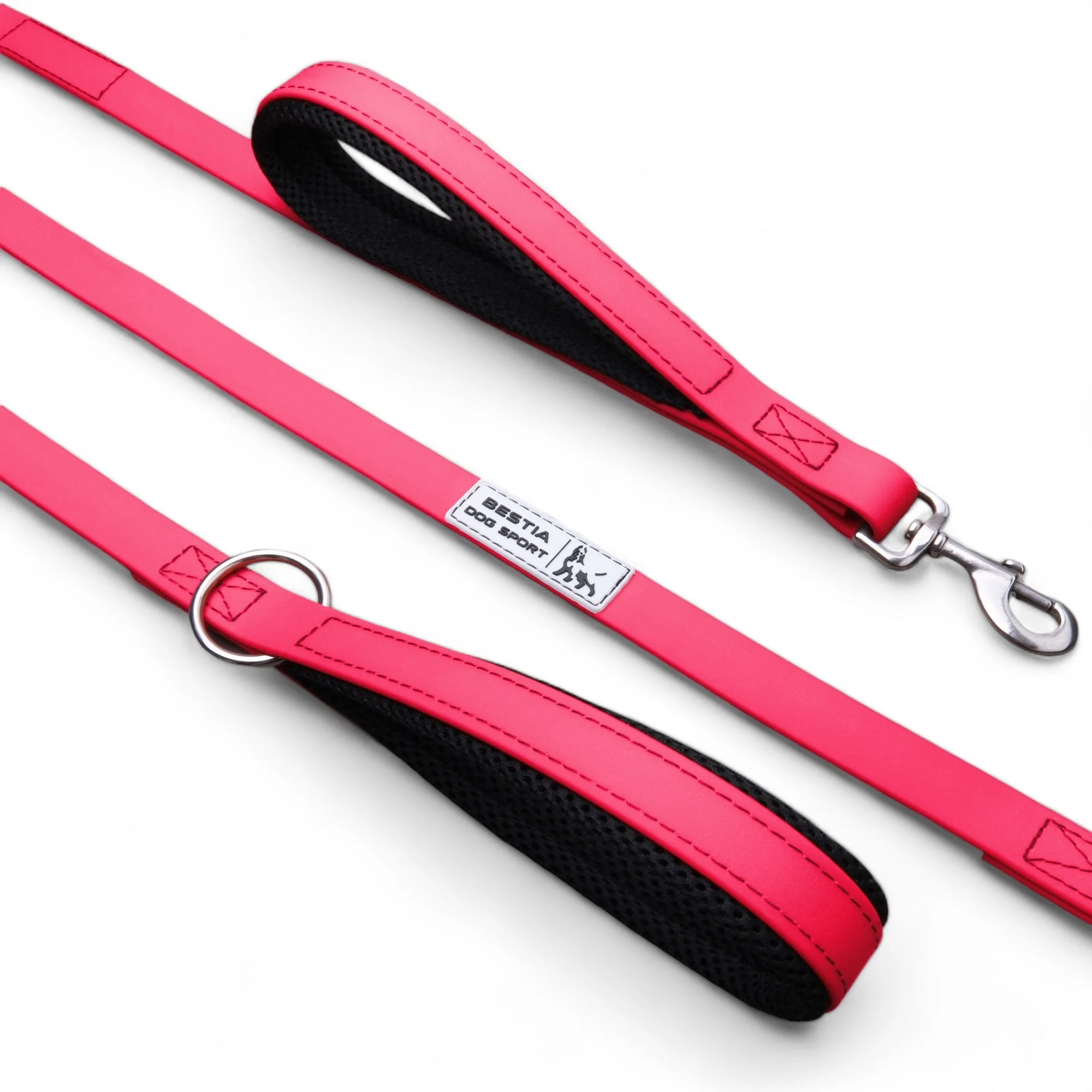 Bestia Dog Gear Padded Dog Leash - Pink