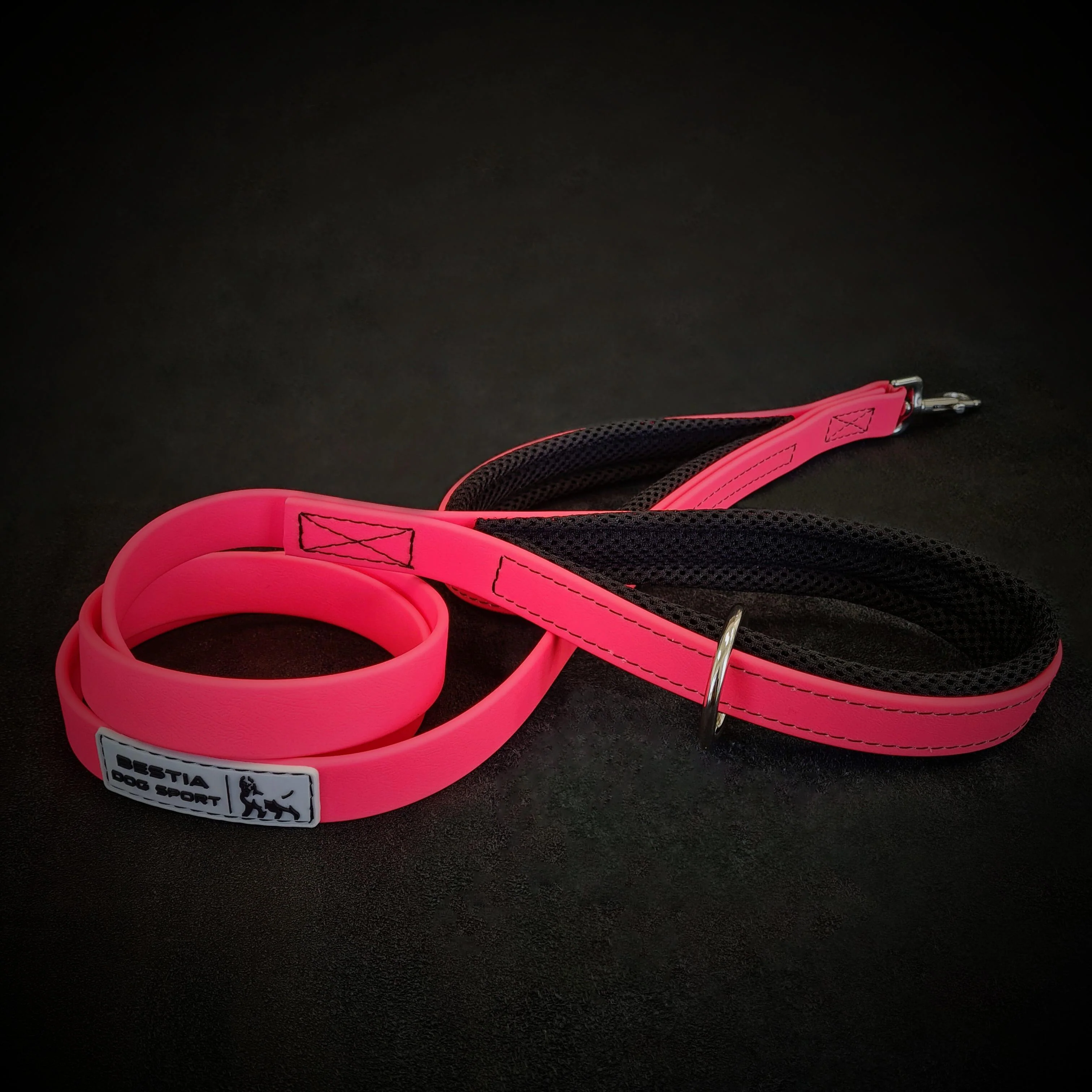 Bestia Dog Gear Padded Dog Leash - Pink - Image 2