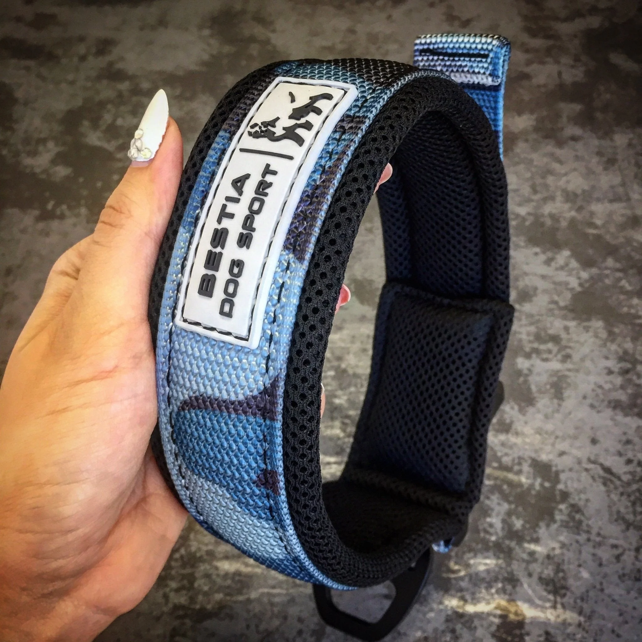 Bestia Dog Sport Waterproof Dog Collar - Blue - Image 3